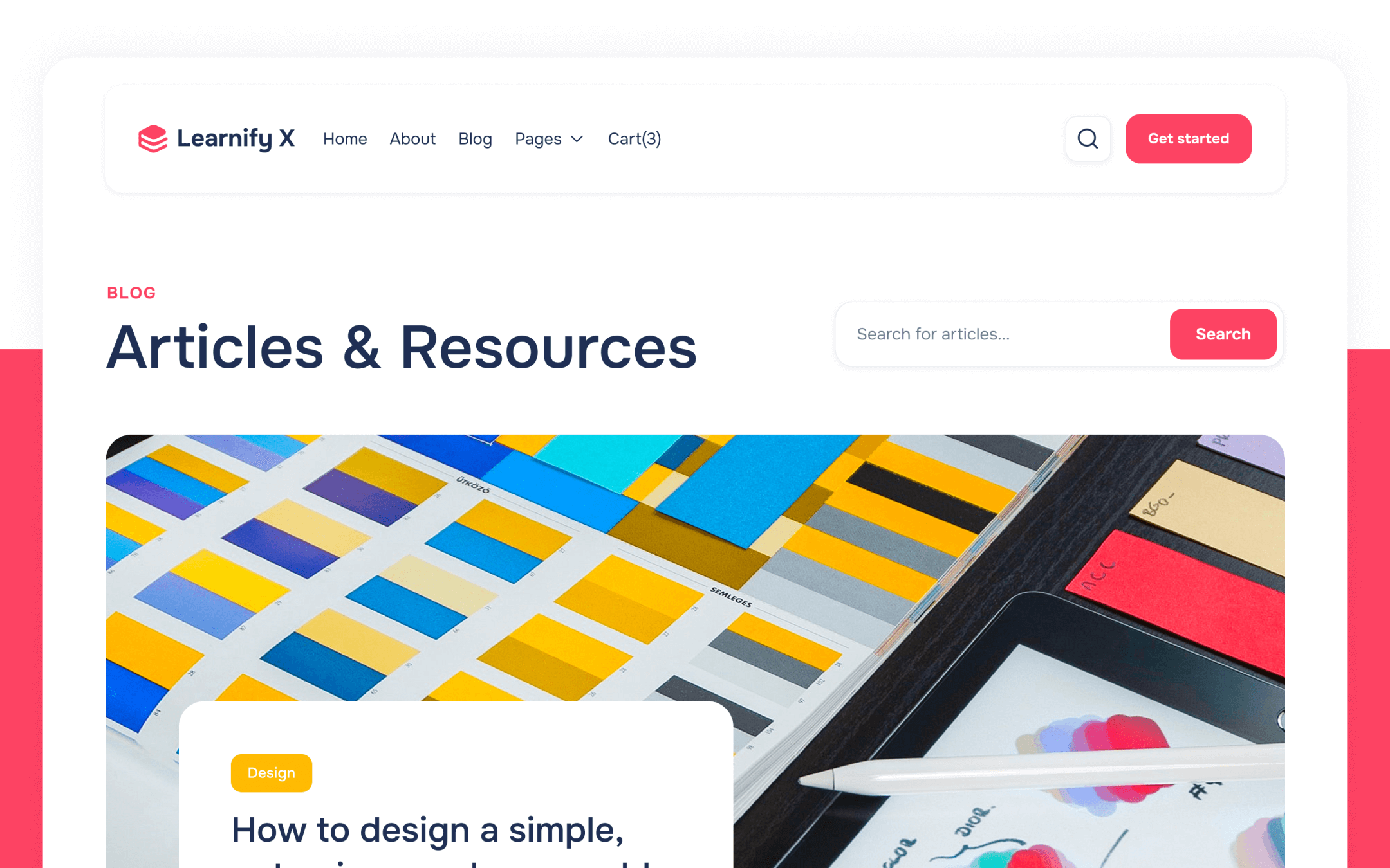 Learnify X Template para Webflow