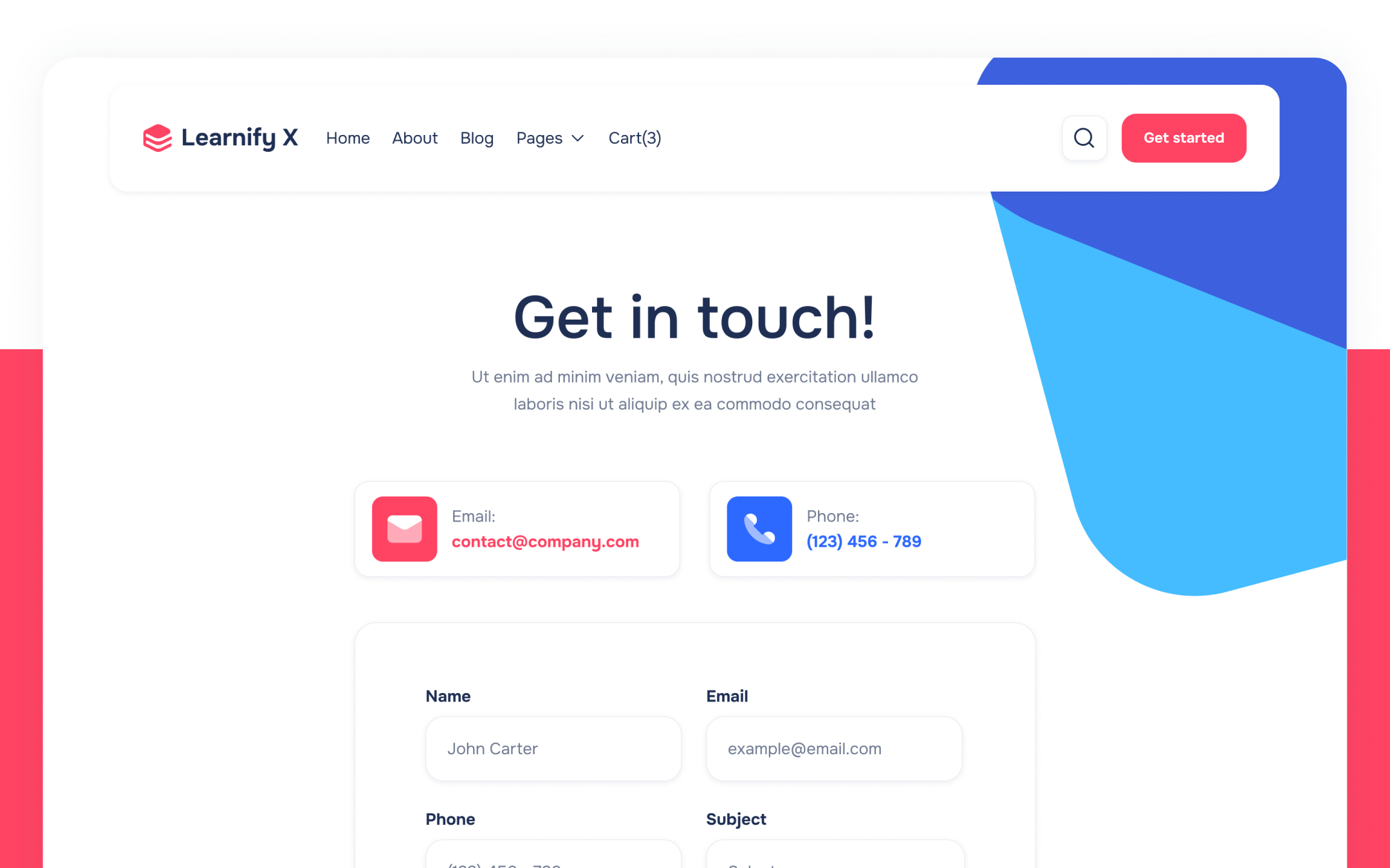 Learnify X Template para Webflow
