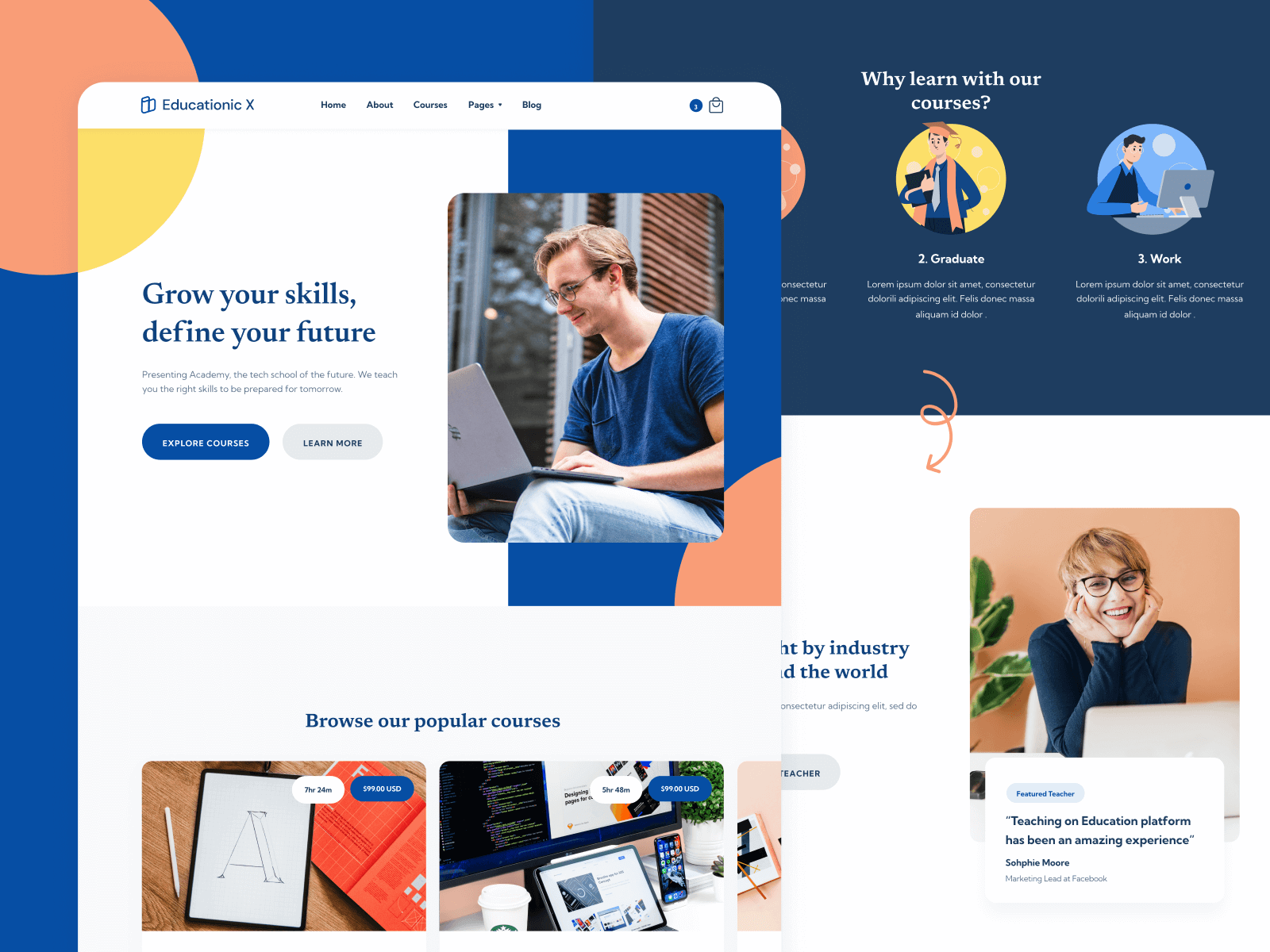 Template de Escuela para Webflow