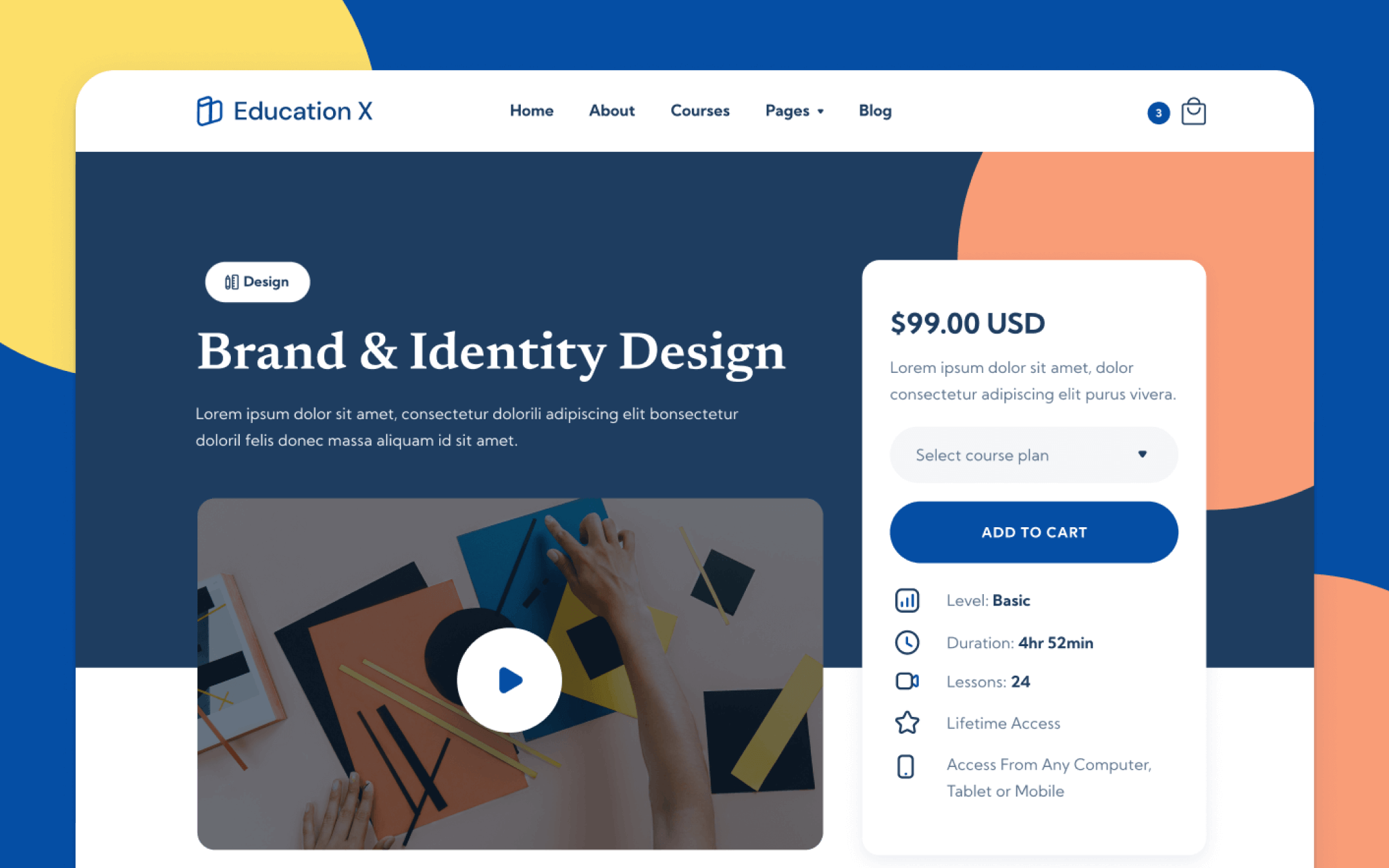 Educationic X Template para Webflow