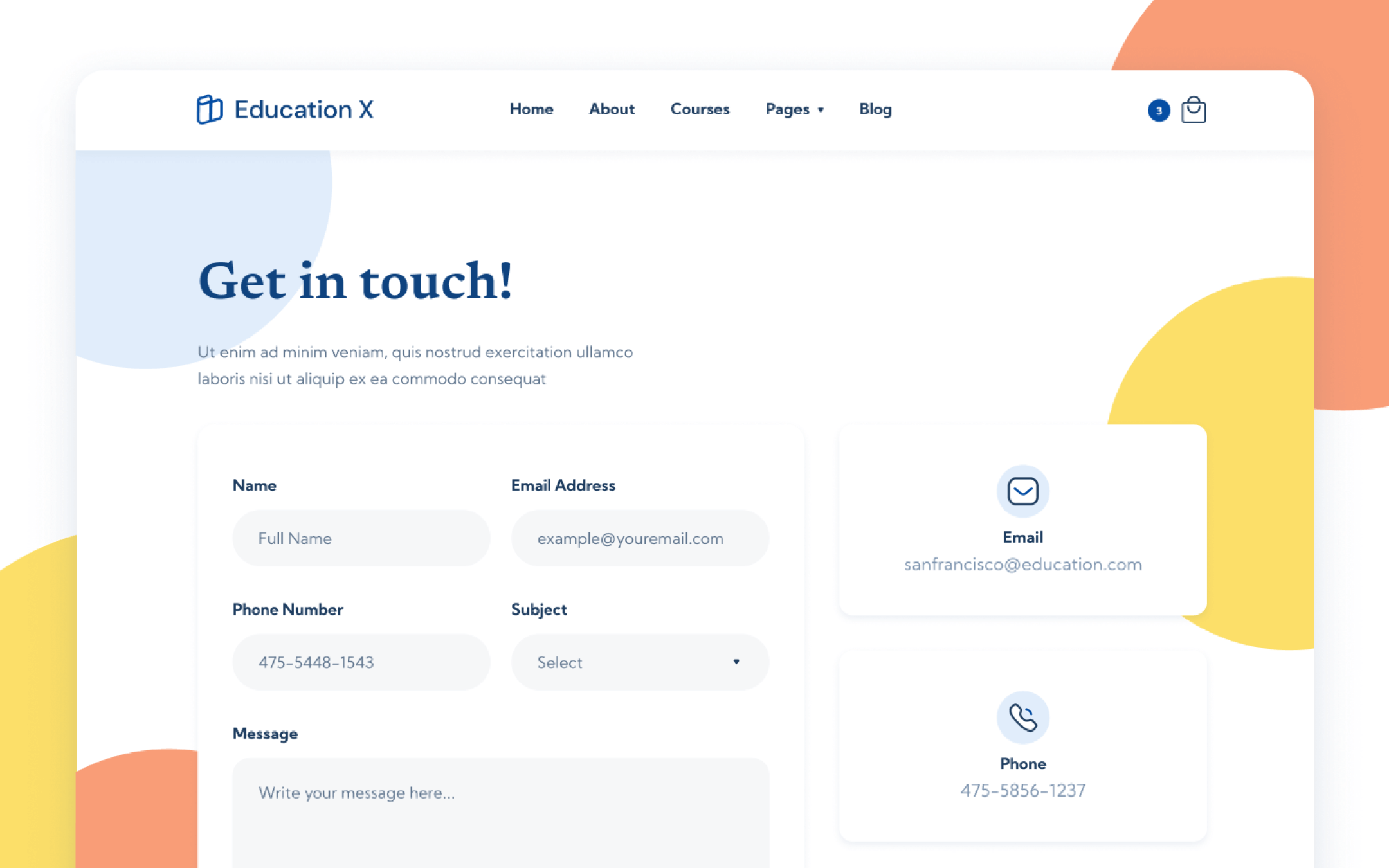 Educationic X Template para Webflow