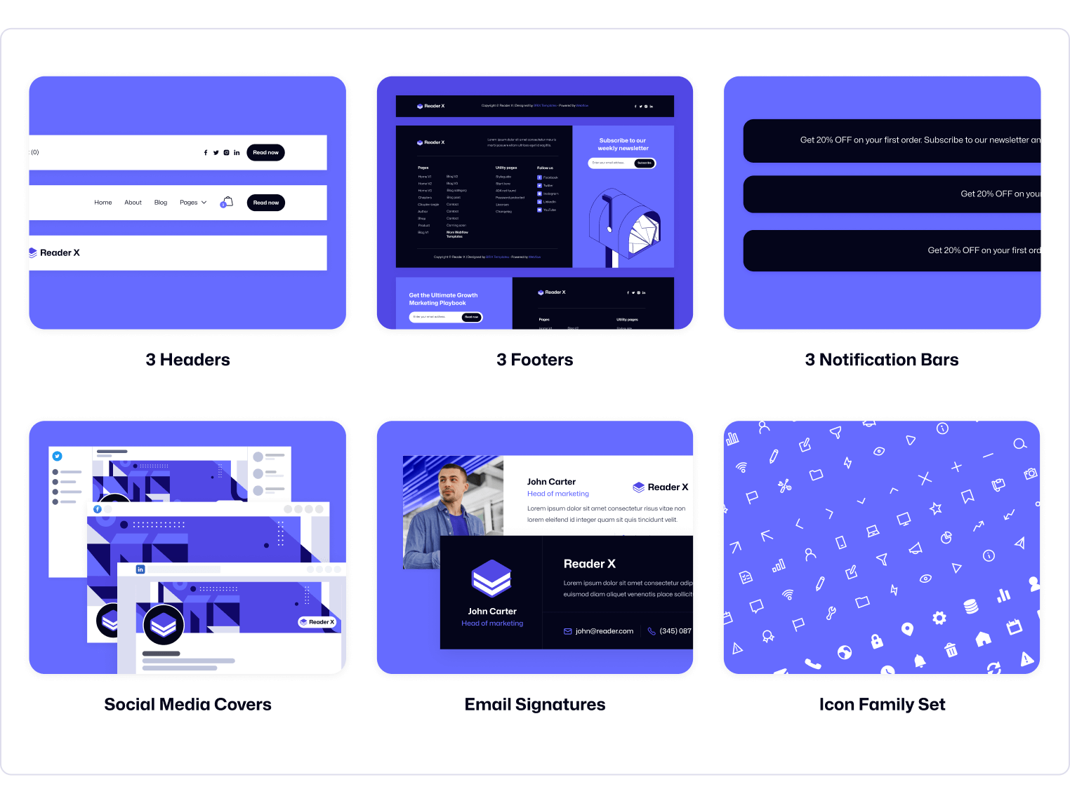 Reader X | Ebook Webflow Template Benefits