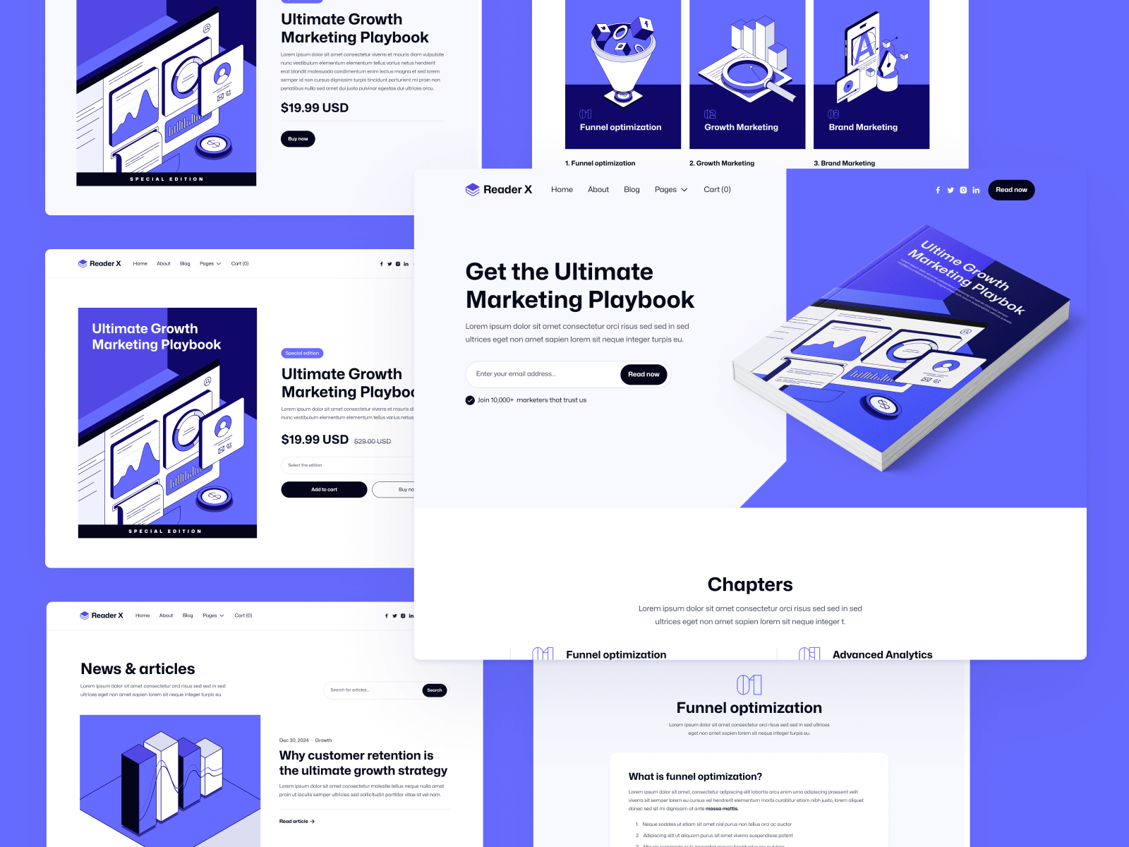 Plantilla de PDF para Sitio Web en Webflow