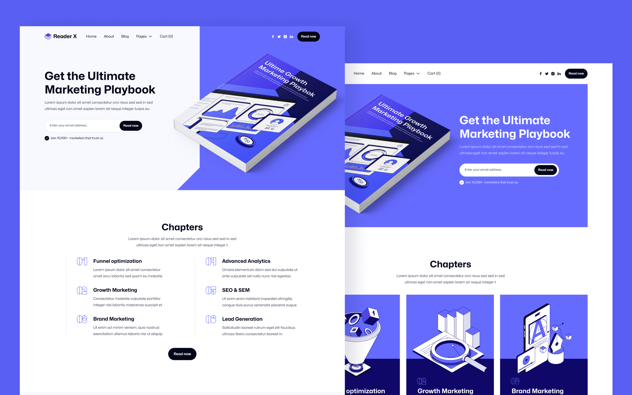 Reader X Template para Webflow