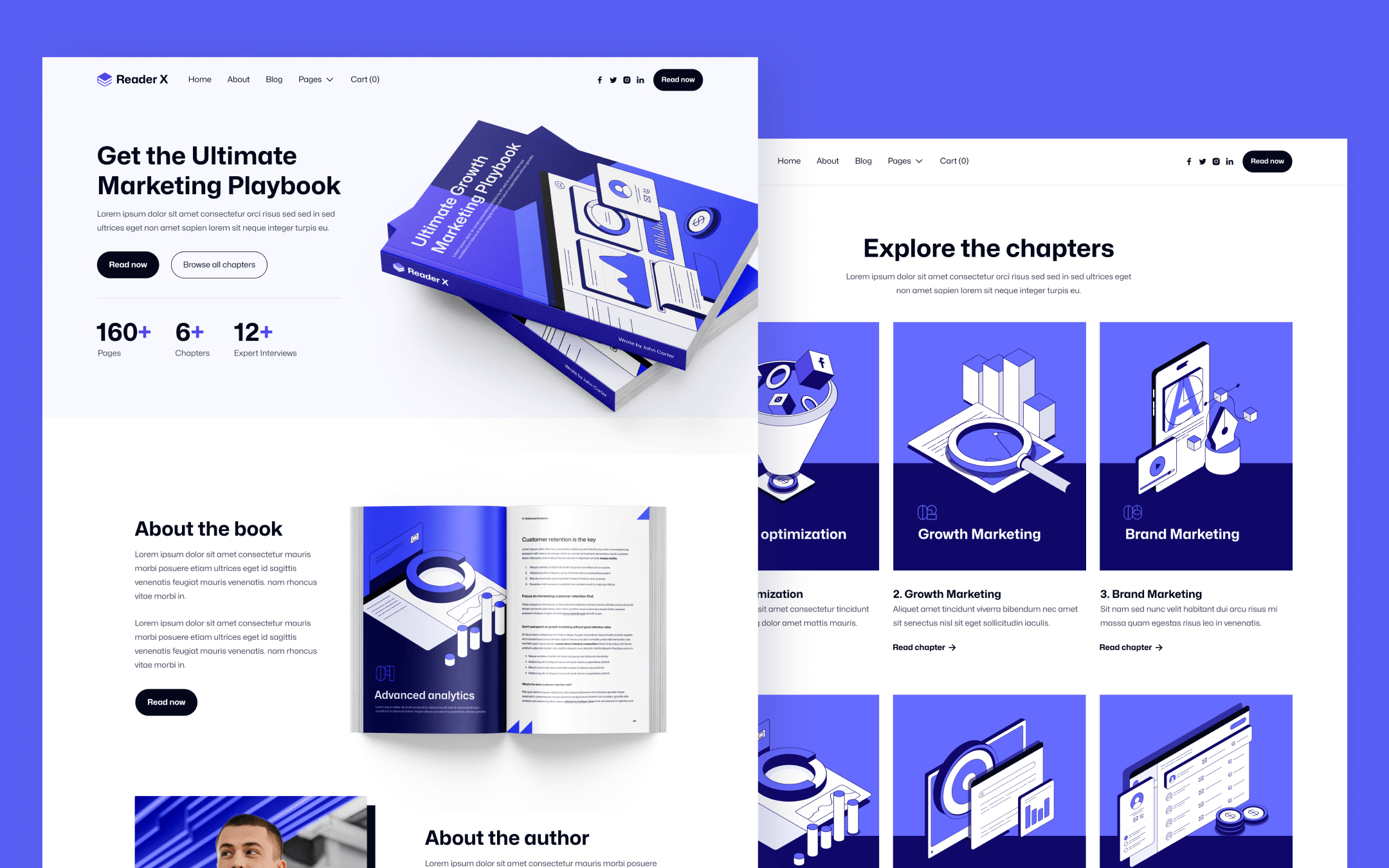 Reader X Template para Webflow