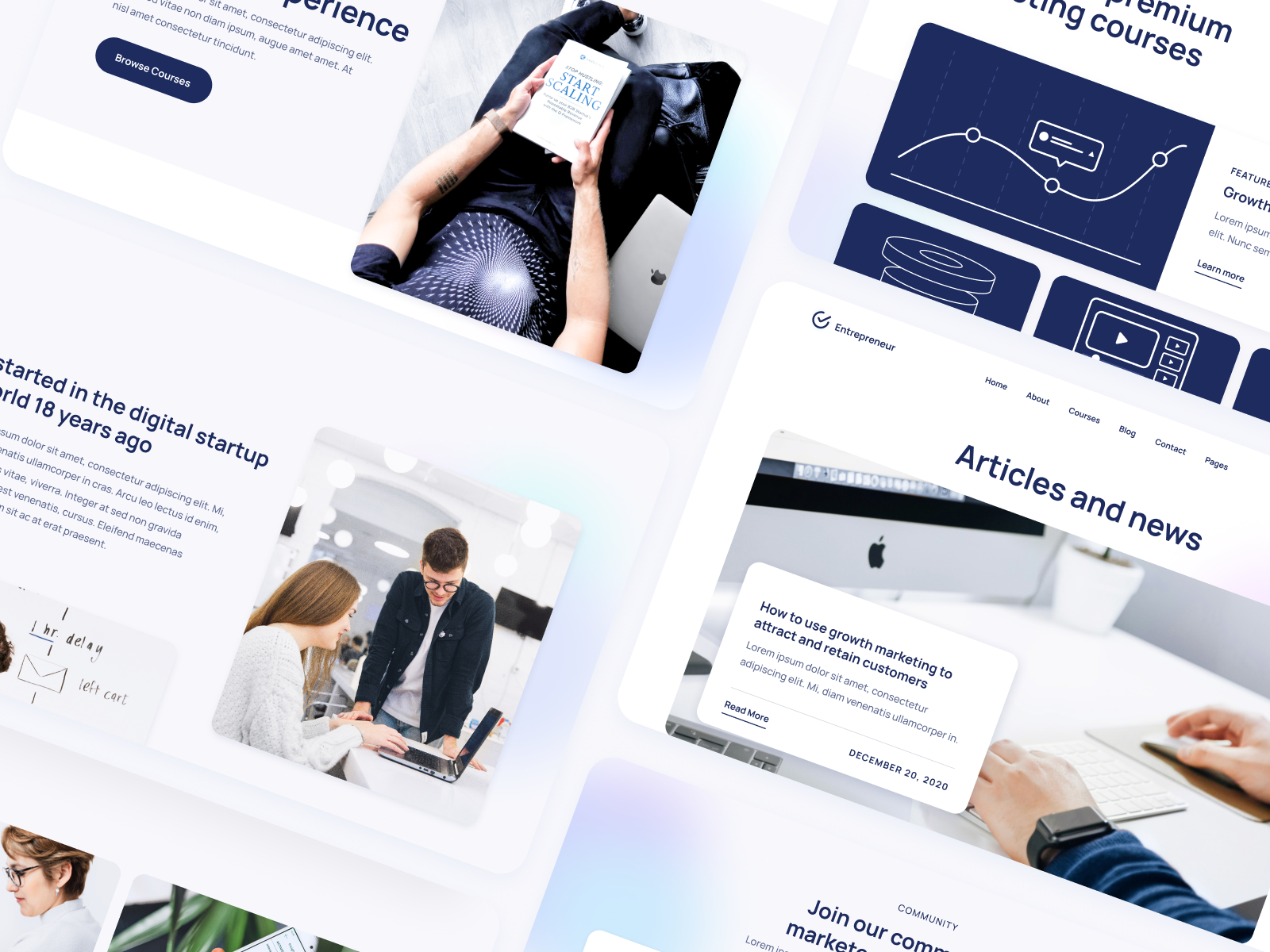 Template de Empresario para Webflow