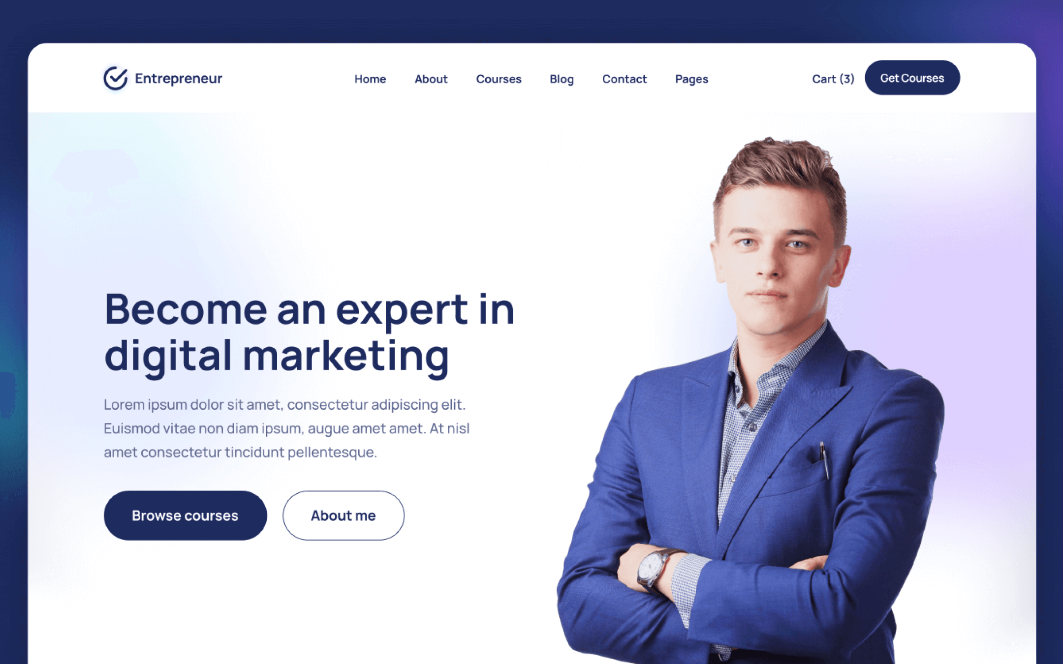 Plantilla de Emprendedor para Webflow