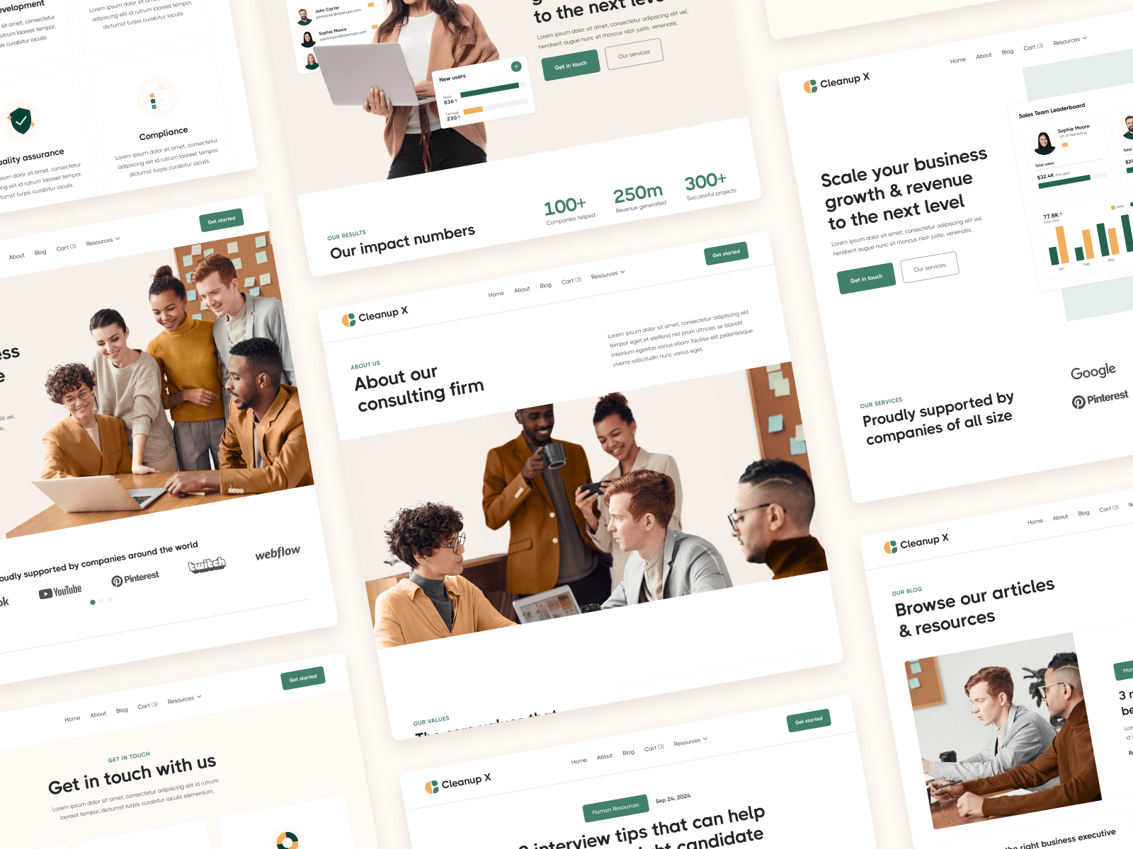 Plantilla para Webflow de Startup Multi Usos