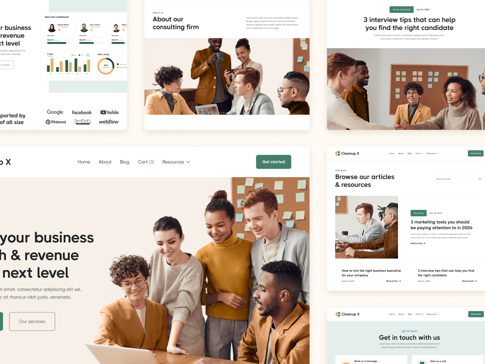 Plantilla de Emprendimiento para Webflow