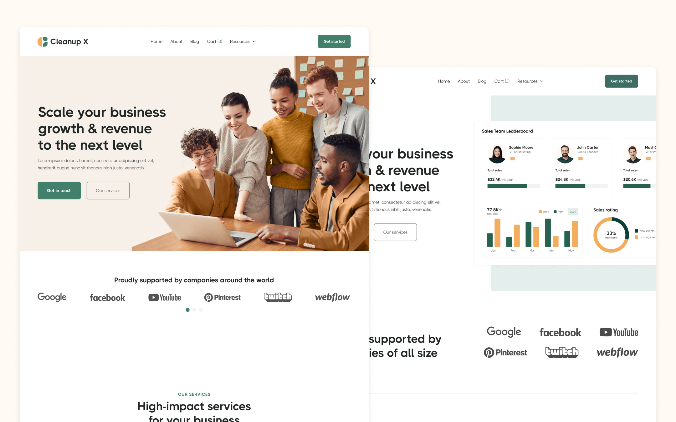 Plantilla de Startup Multi Usos para Webflow