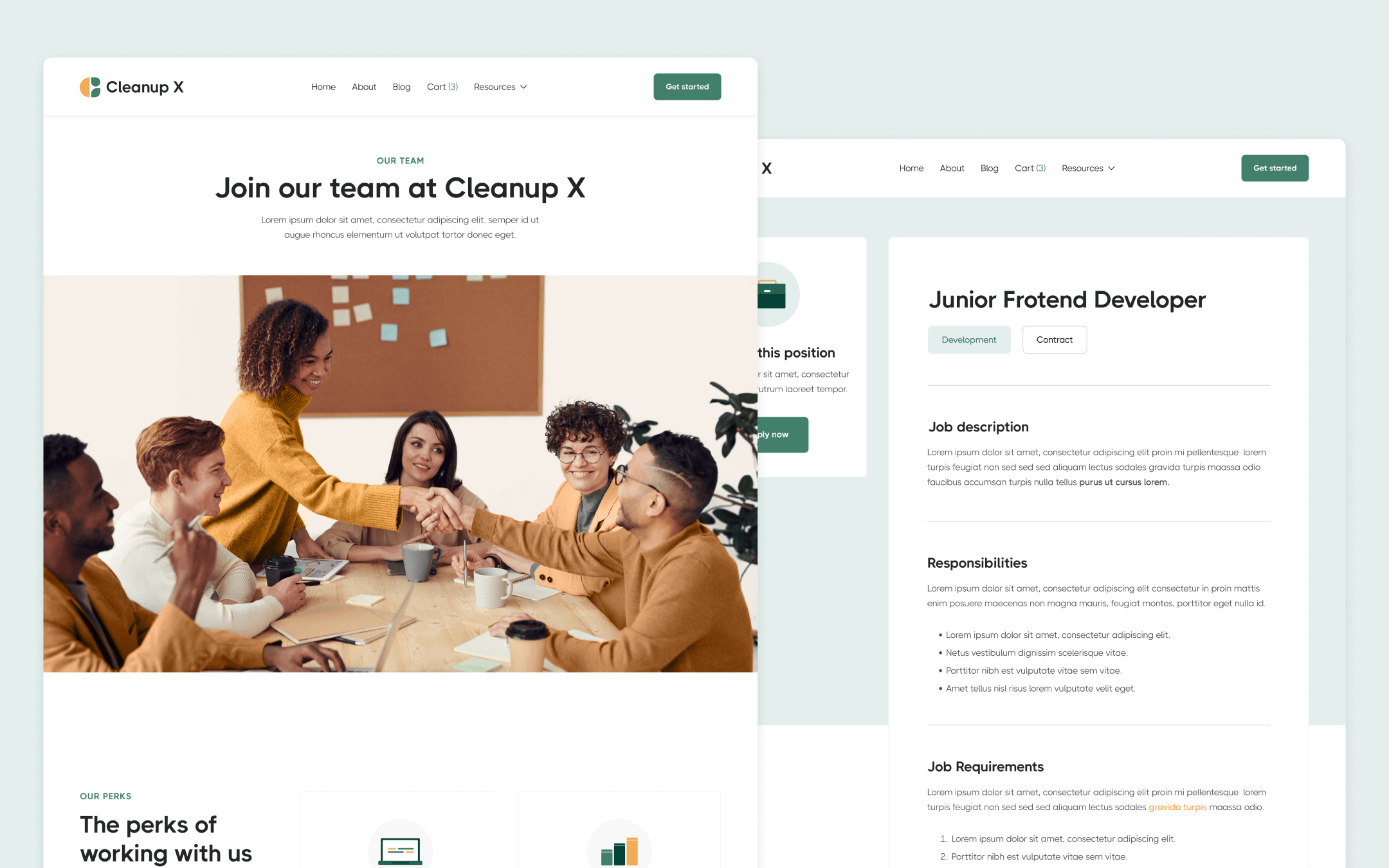 Cleanup X Template para Webflow