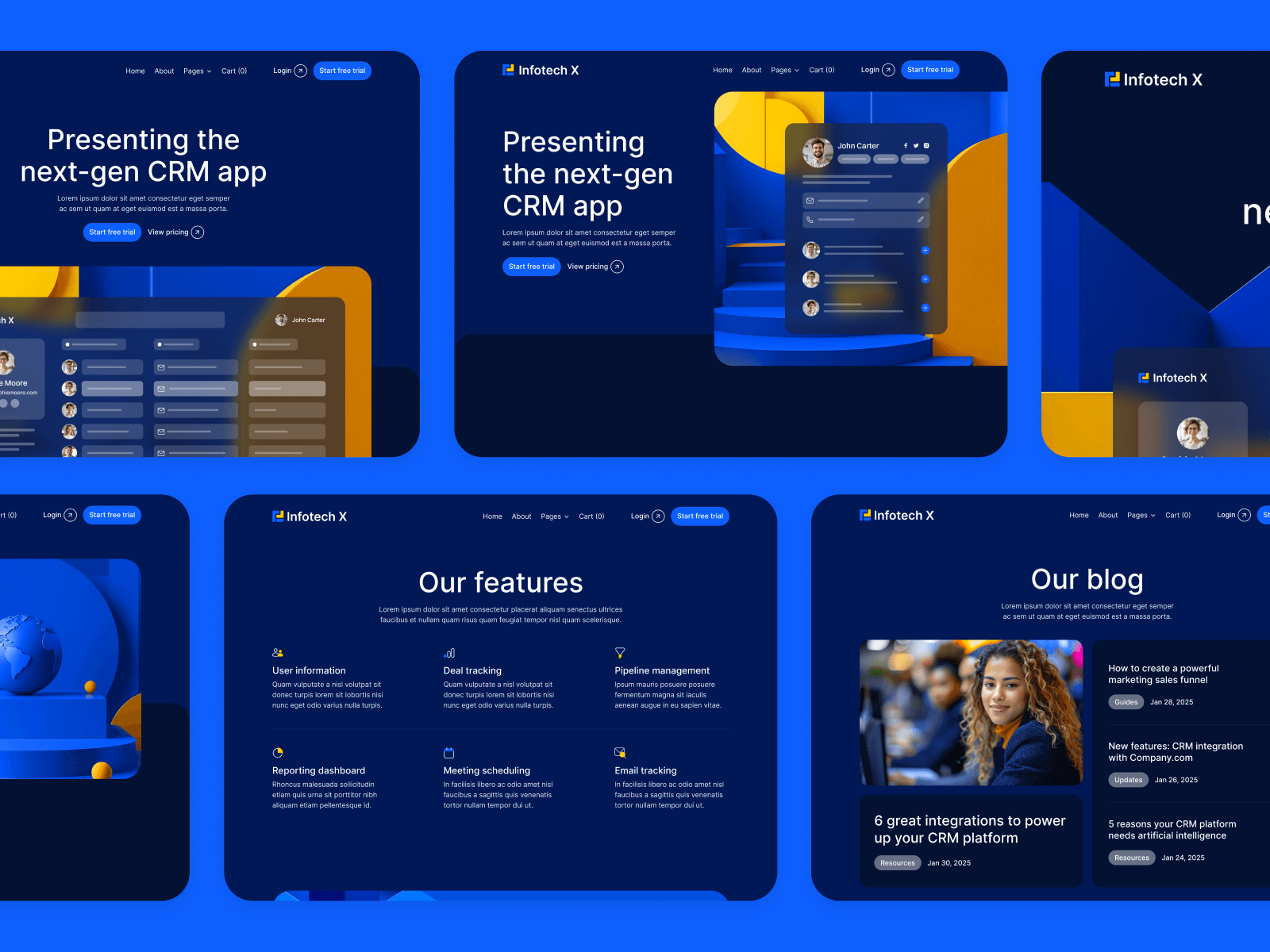 Plantilla de Compañía SaaS para Sitio Web en Webflow
