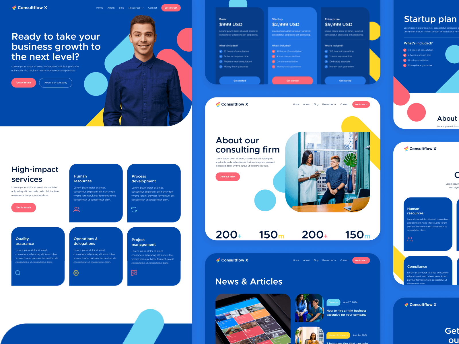 Plantilla de Empresa Corporativa para Webflow
