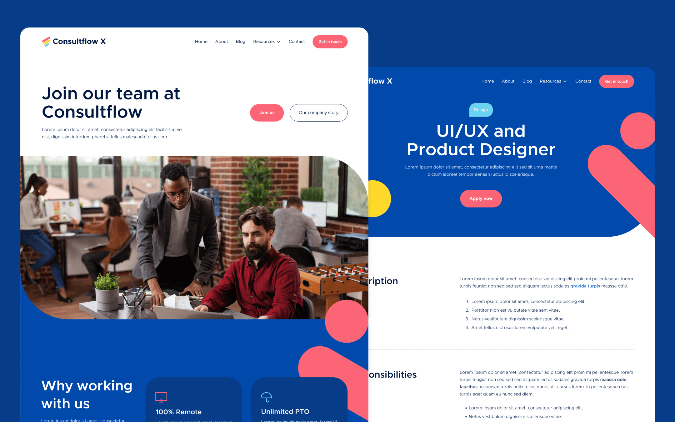Consultflow X Template para Webflow