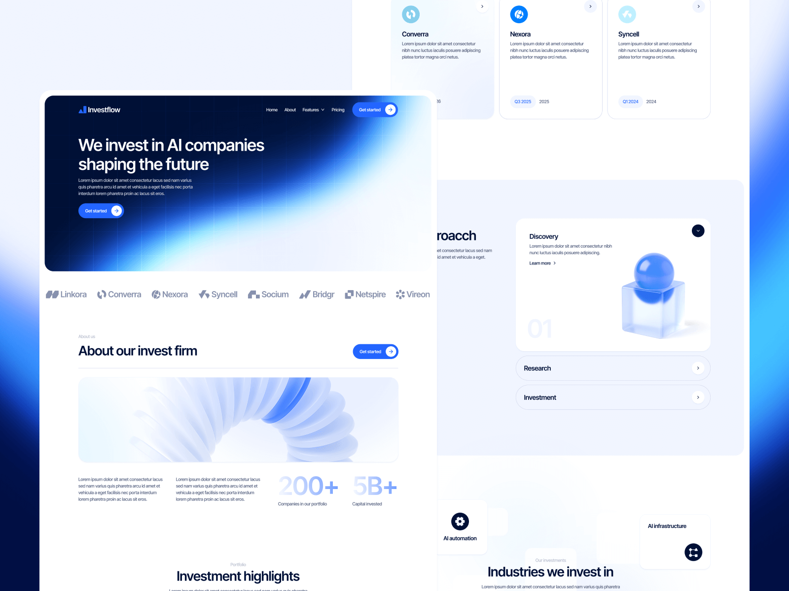 Plantilla de Empresa de Inversiones para Webflow