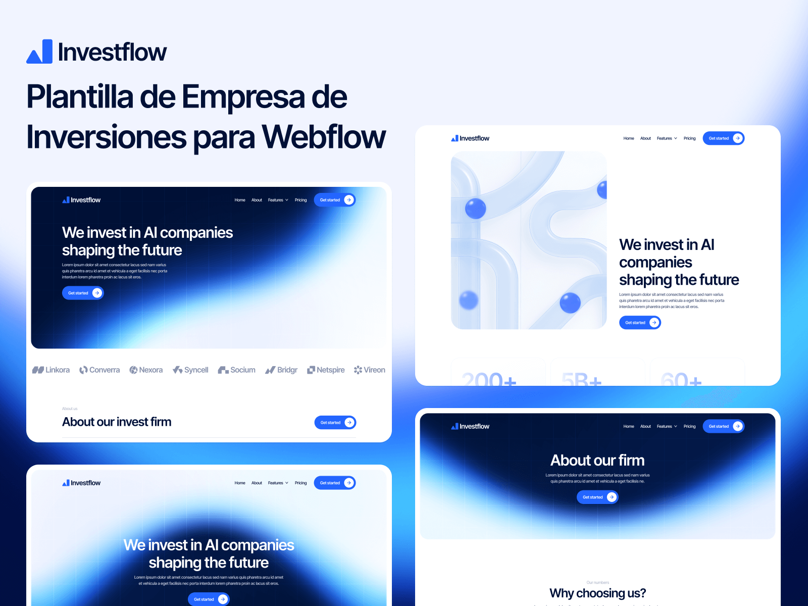Plantilla de Empresa de Inversiones para Webflow
