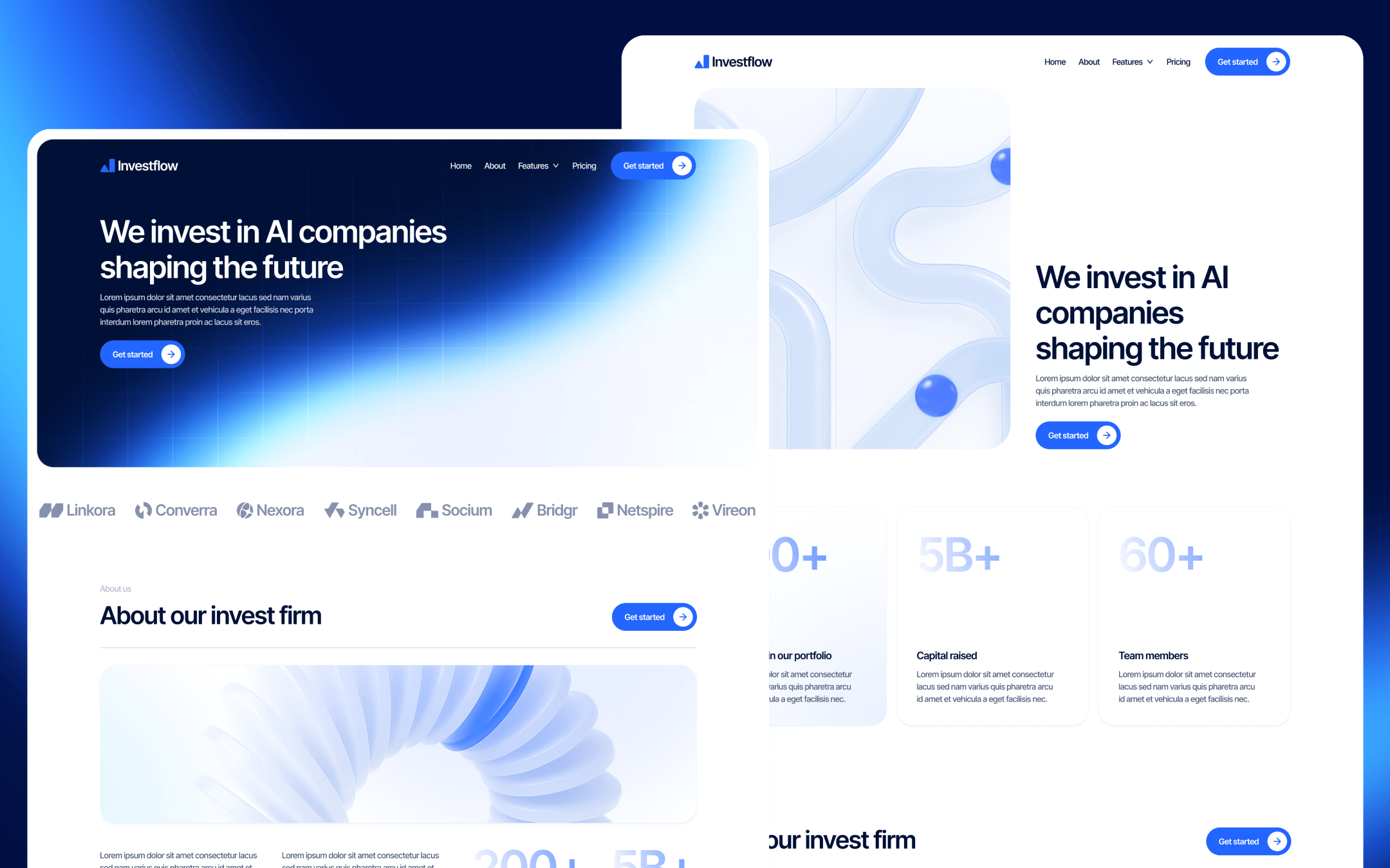 Investflow Template para Webflow