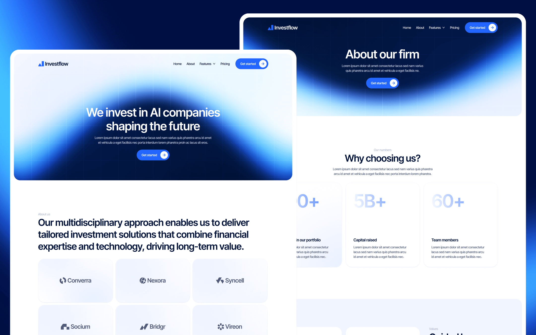 Investflow Template para Webflow