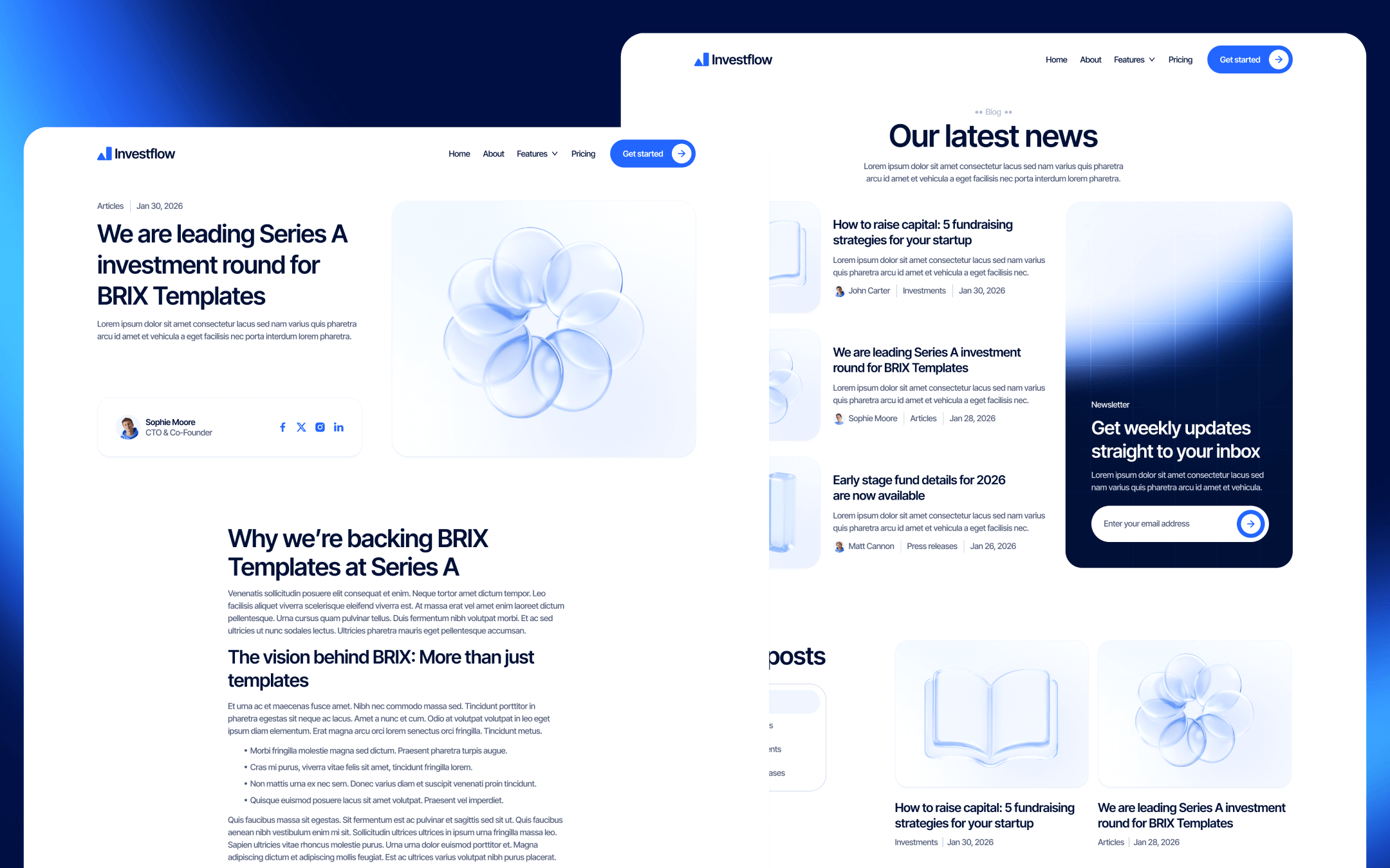 Investflow Template para Webflow