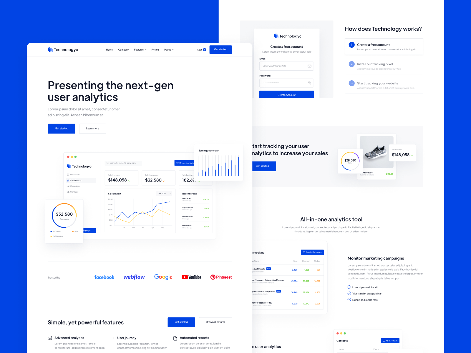Plantilla de Empresa de Tecnología para Webflow