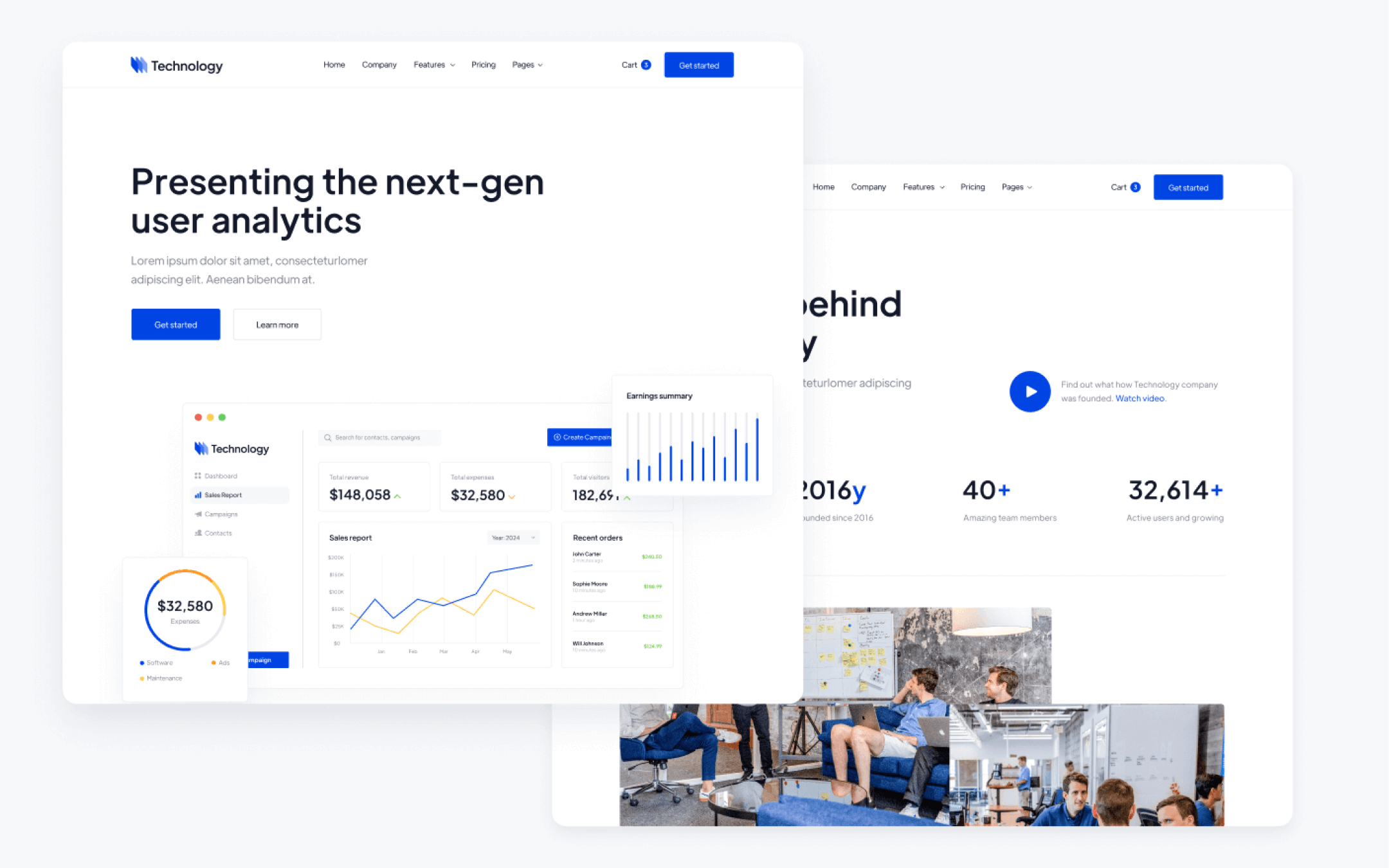 Plantilla de Empresa de Tecnología para Webflow