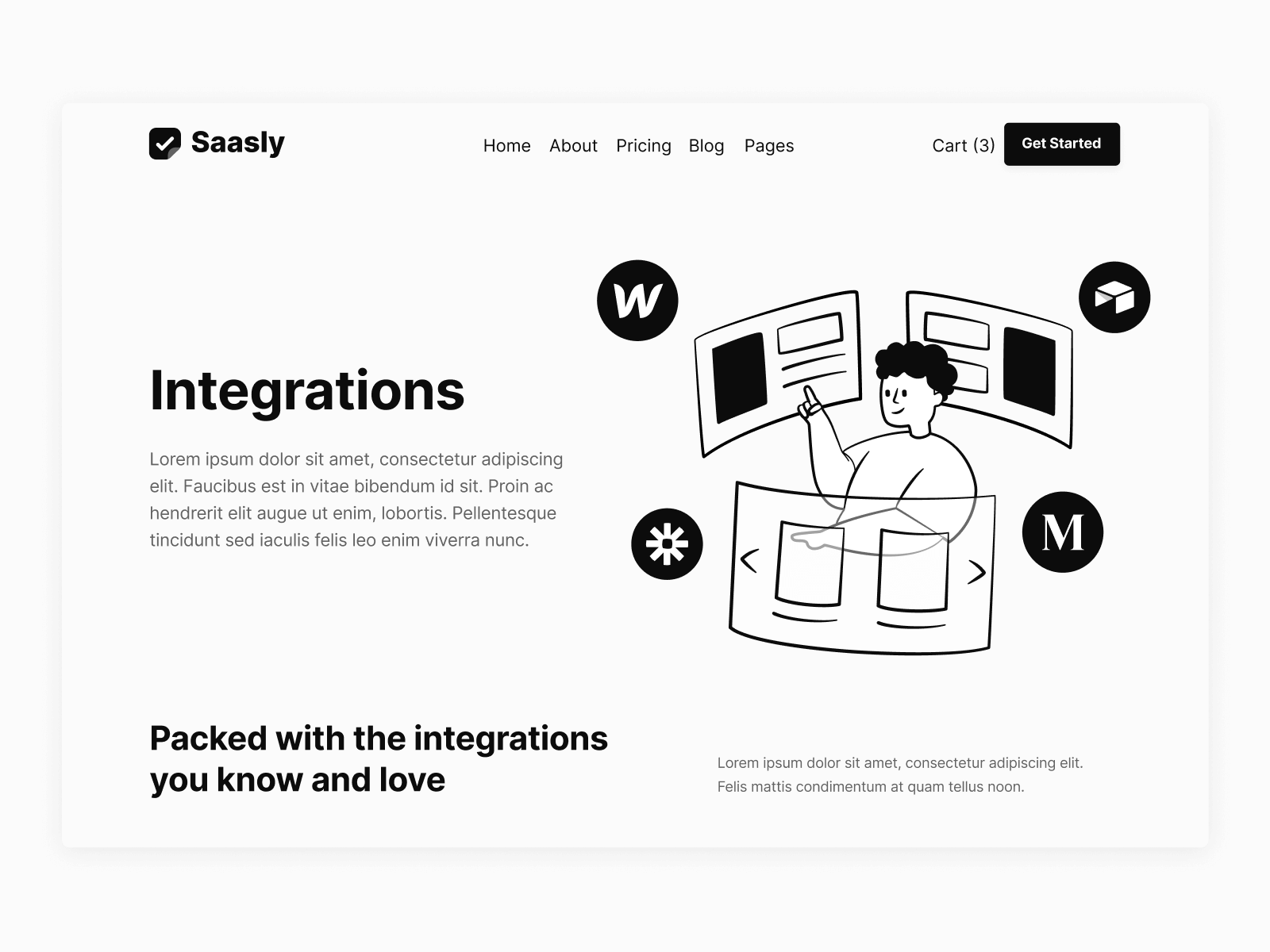 Plantilla para Webflow de Empresa SaaS