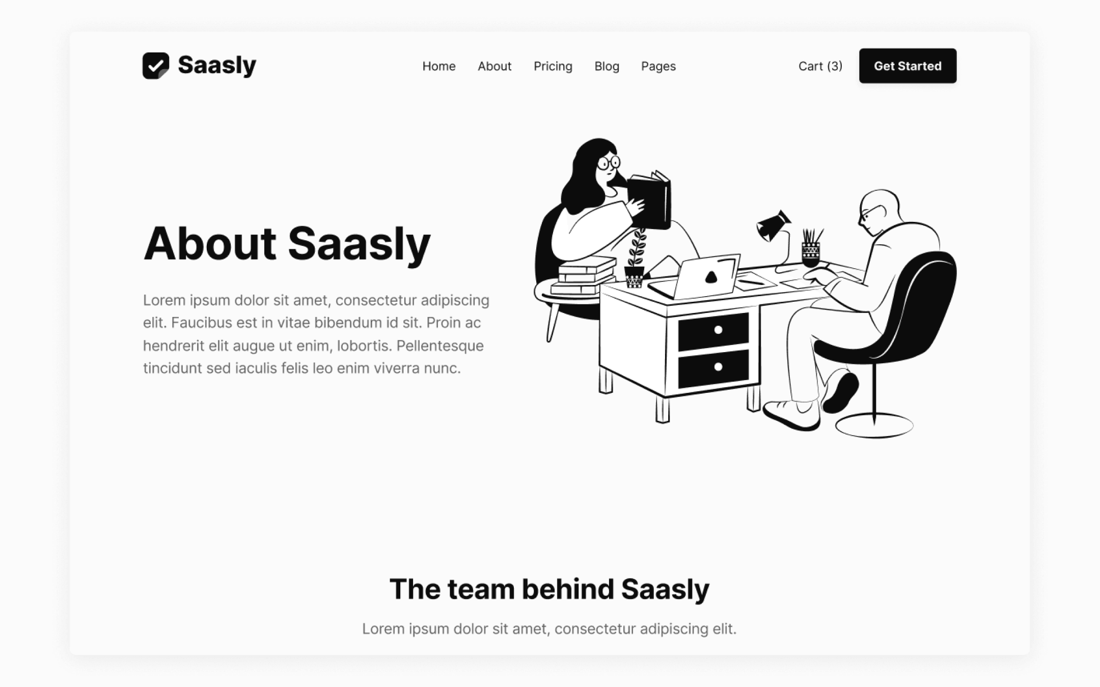 Saasly Template para Webflow
