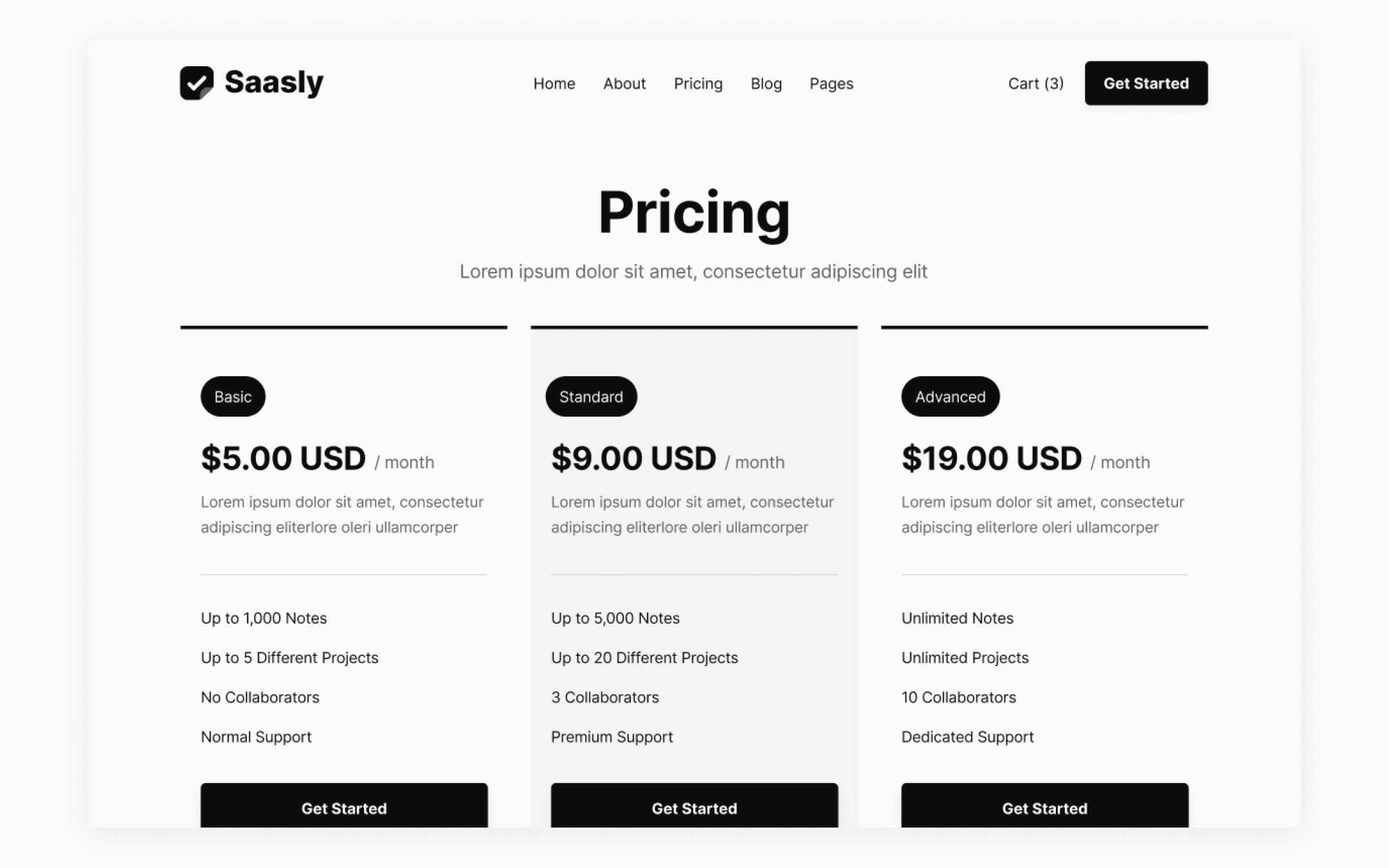 Saasly Template para Webflow
