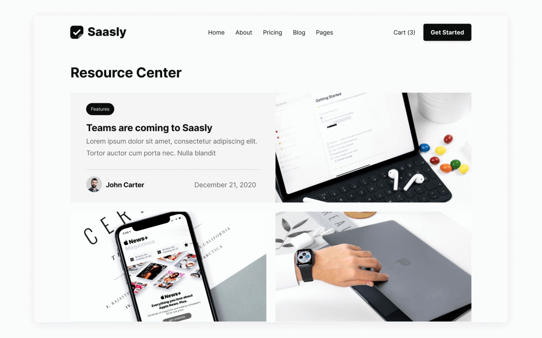 Saasly Template para Webflow