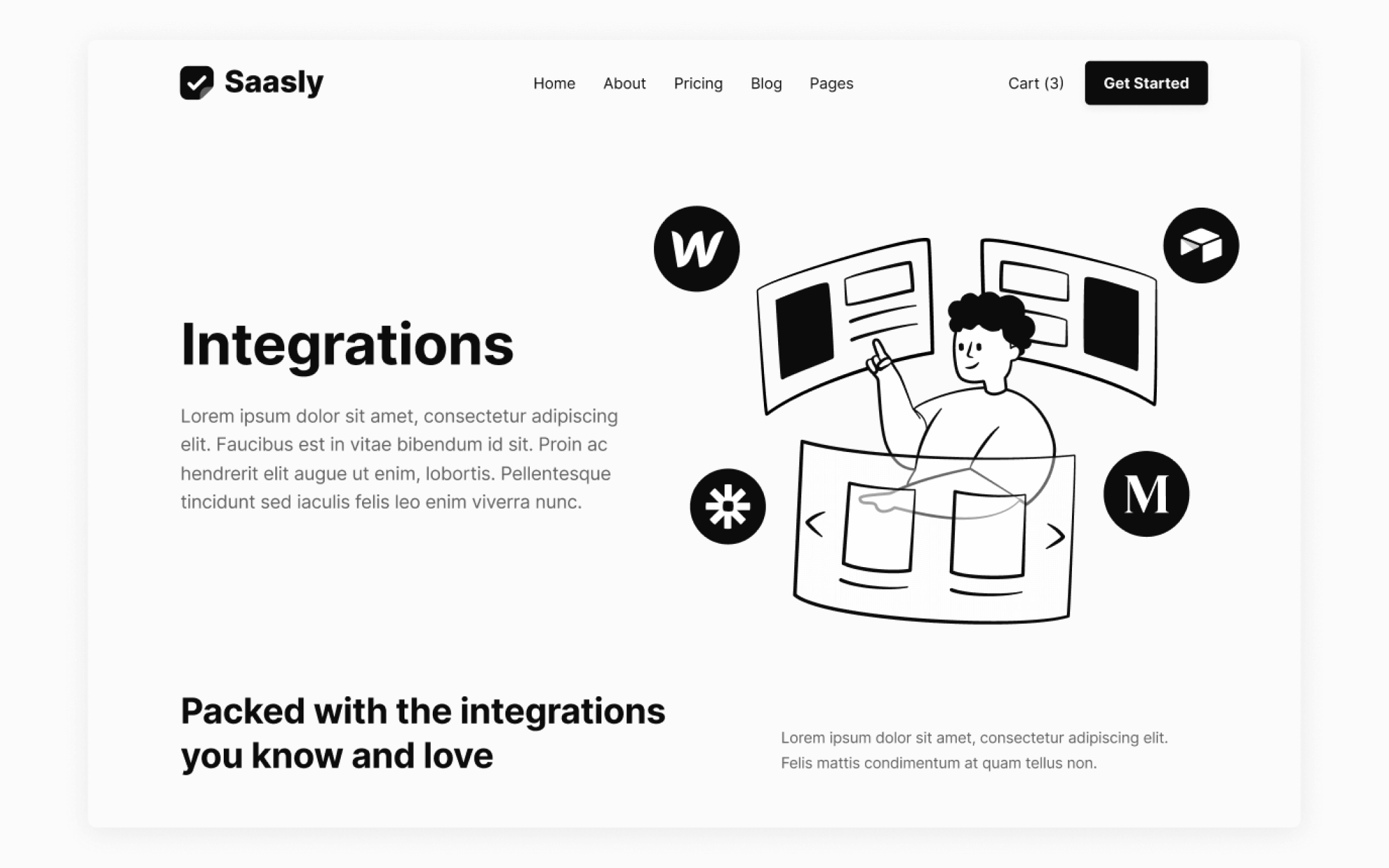 Saasly Template para Webflow