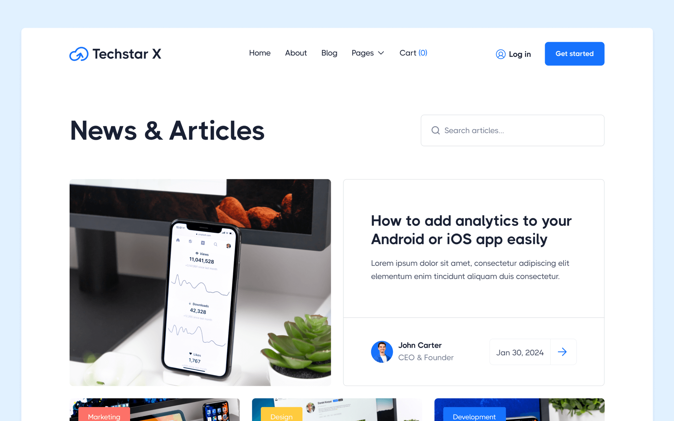 Techstar X Template para Webflow