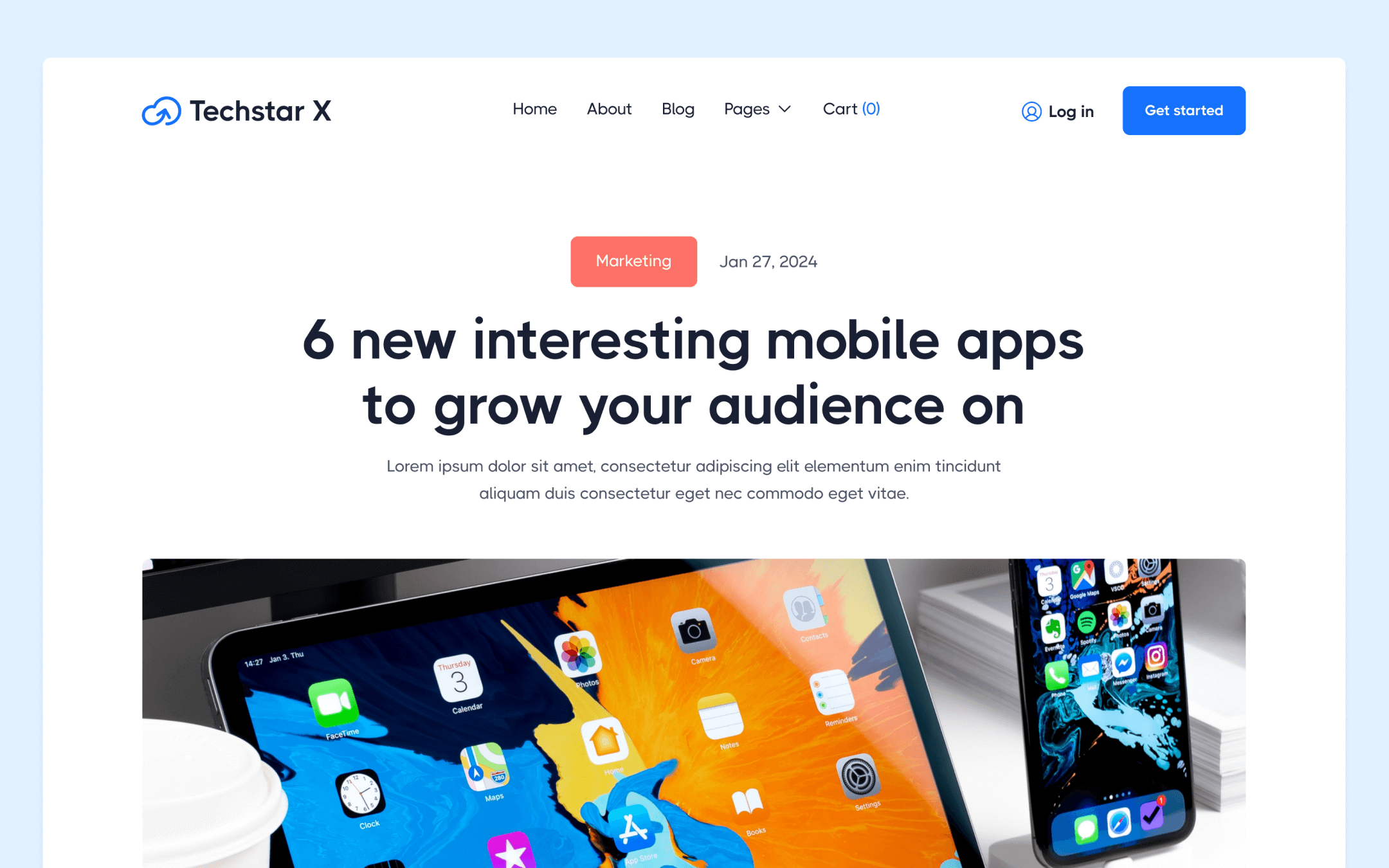 Techstar X Template para Webflow