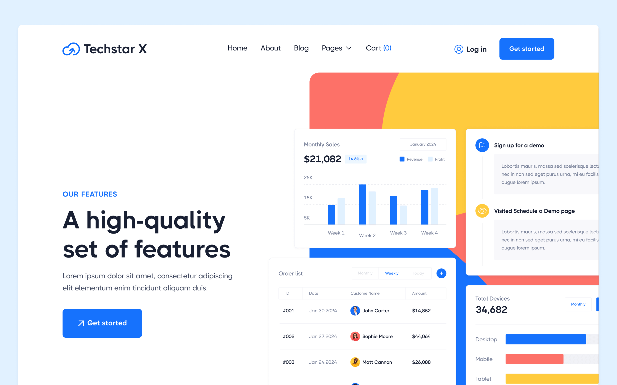 Techstar X Template para Webflow
