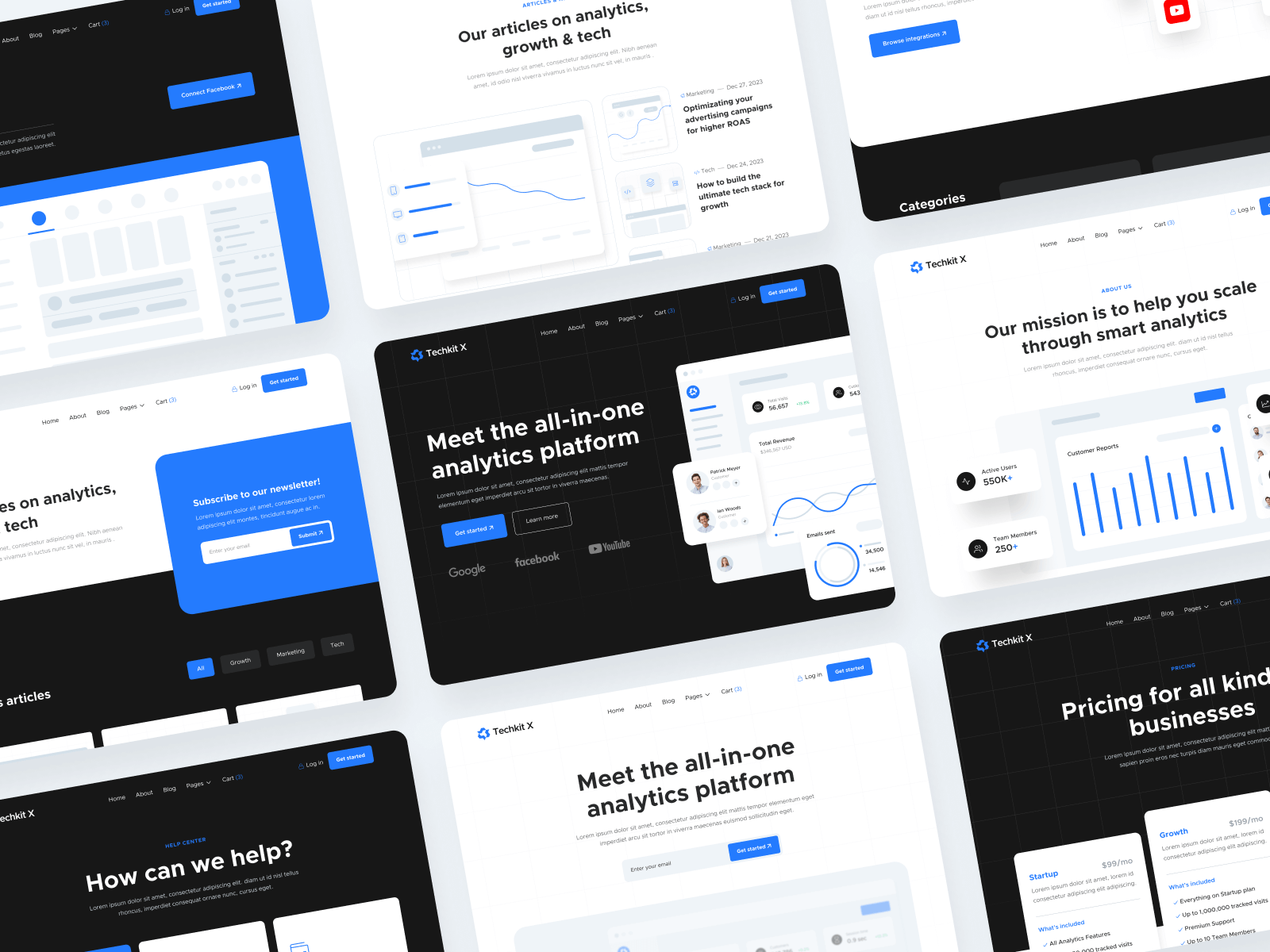 Plantilla para Webflow de Startup de Tecnología