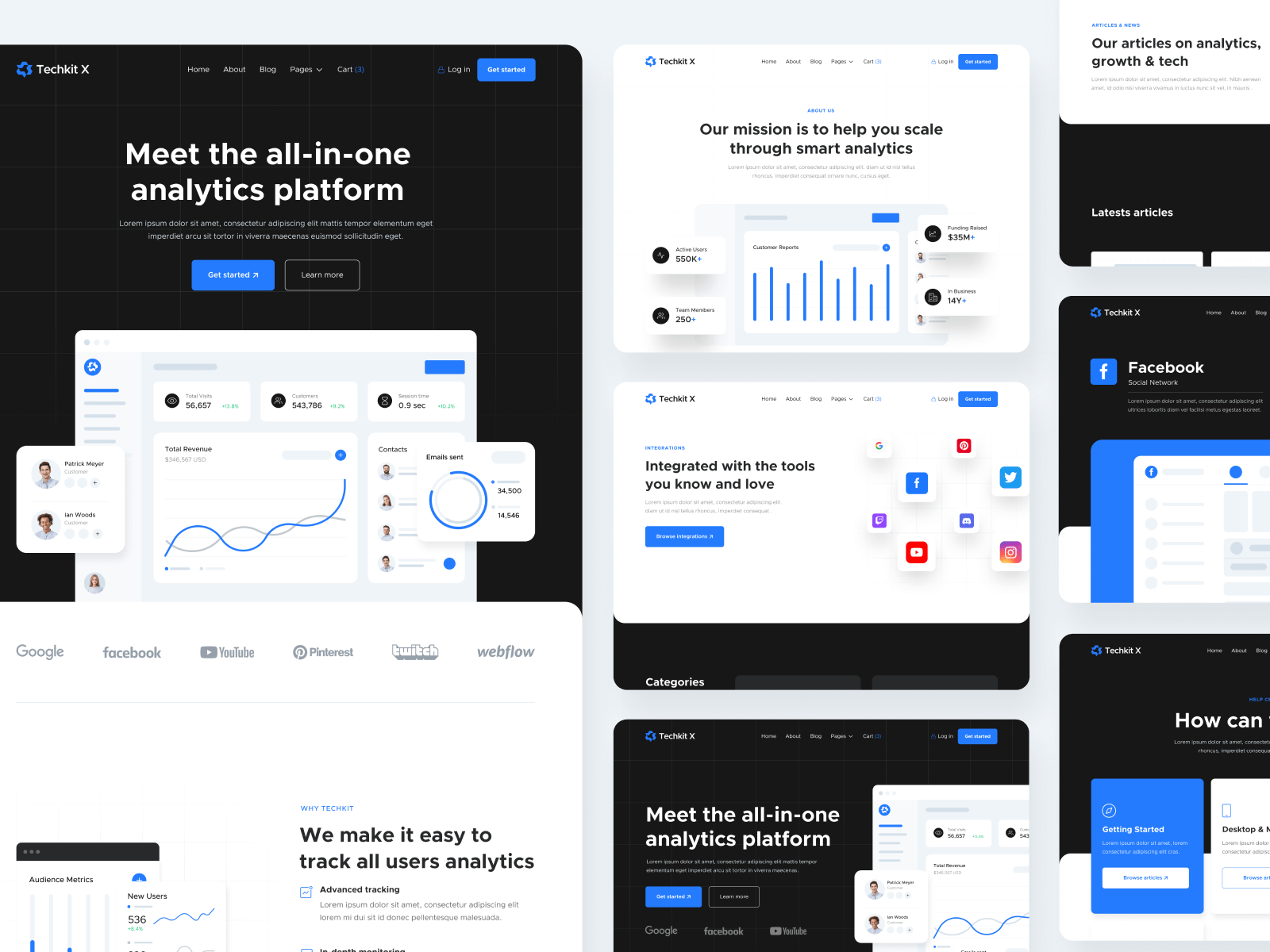 Plantilla de Empresa Tech para Webflow