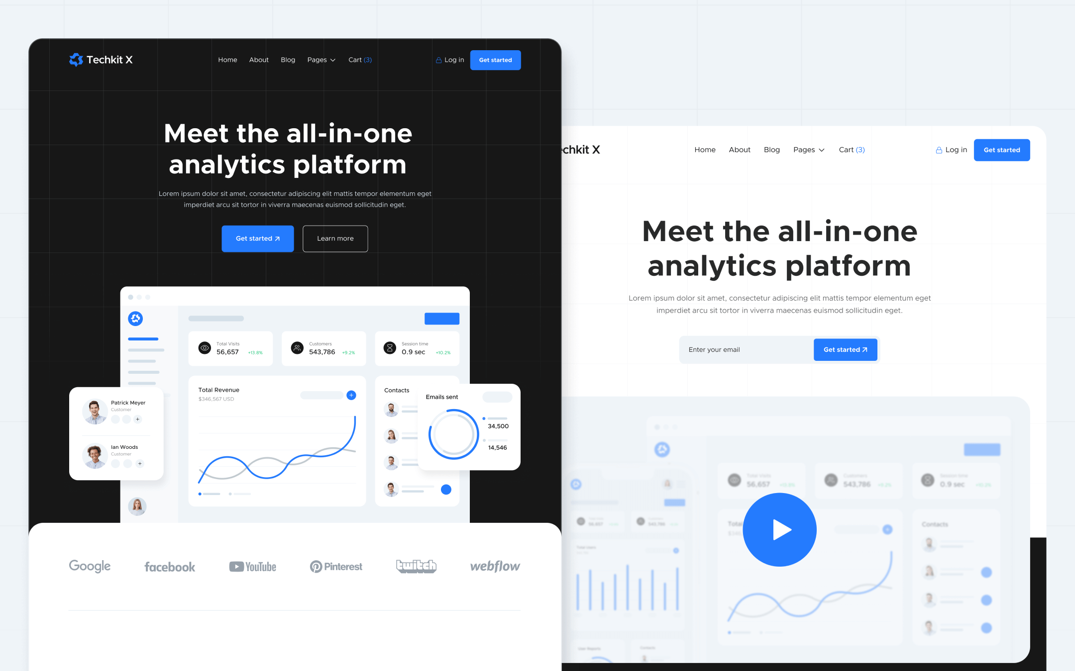 Plantilla de Startup de Tecnología para Webflow
