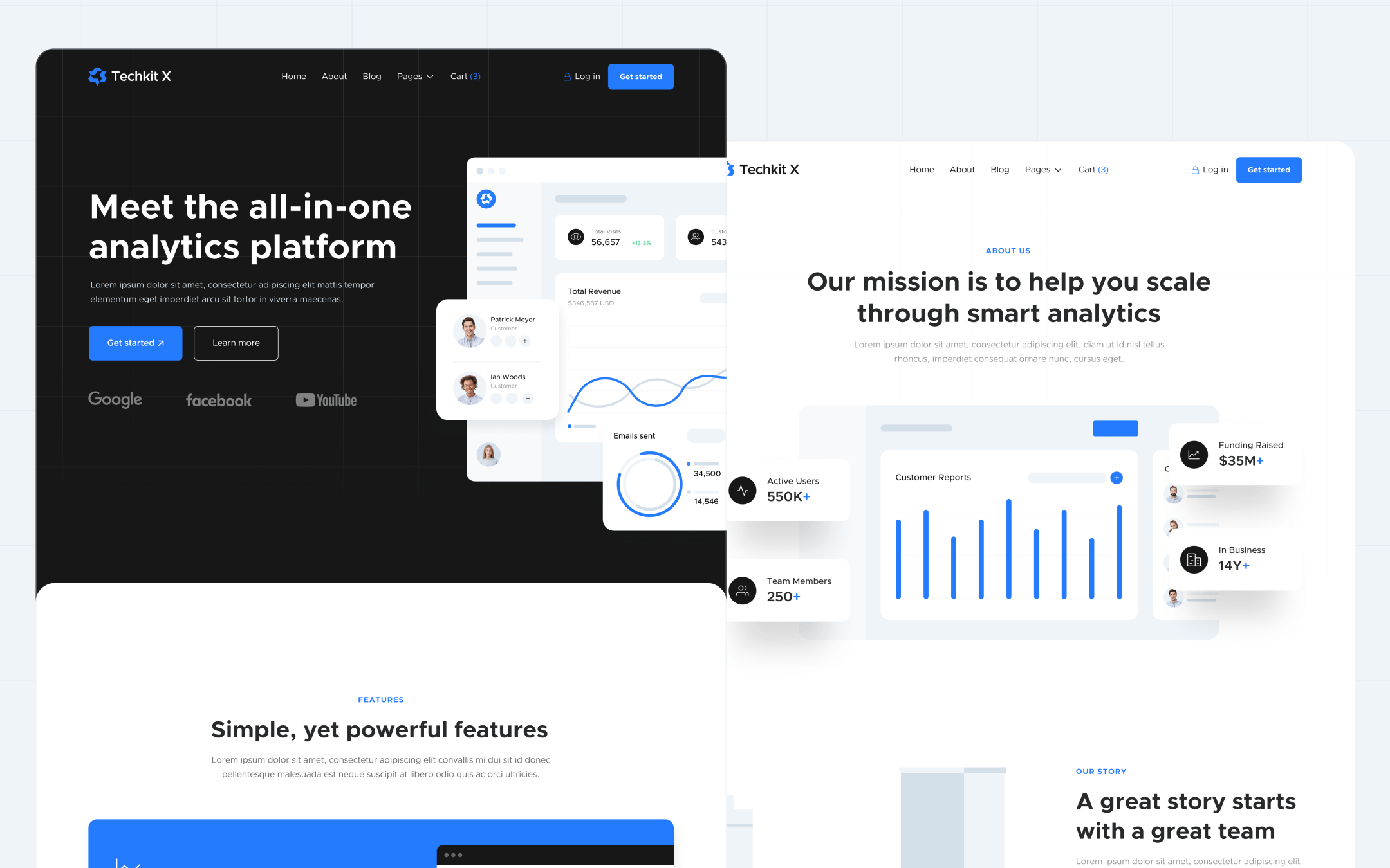 Techkit X Template para Webflow