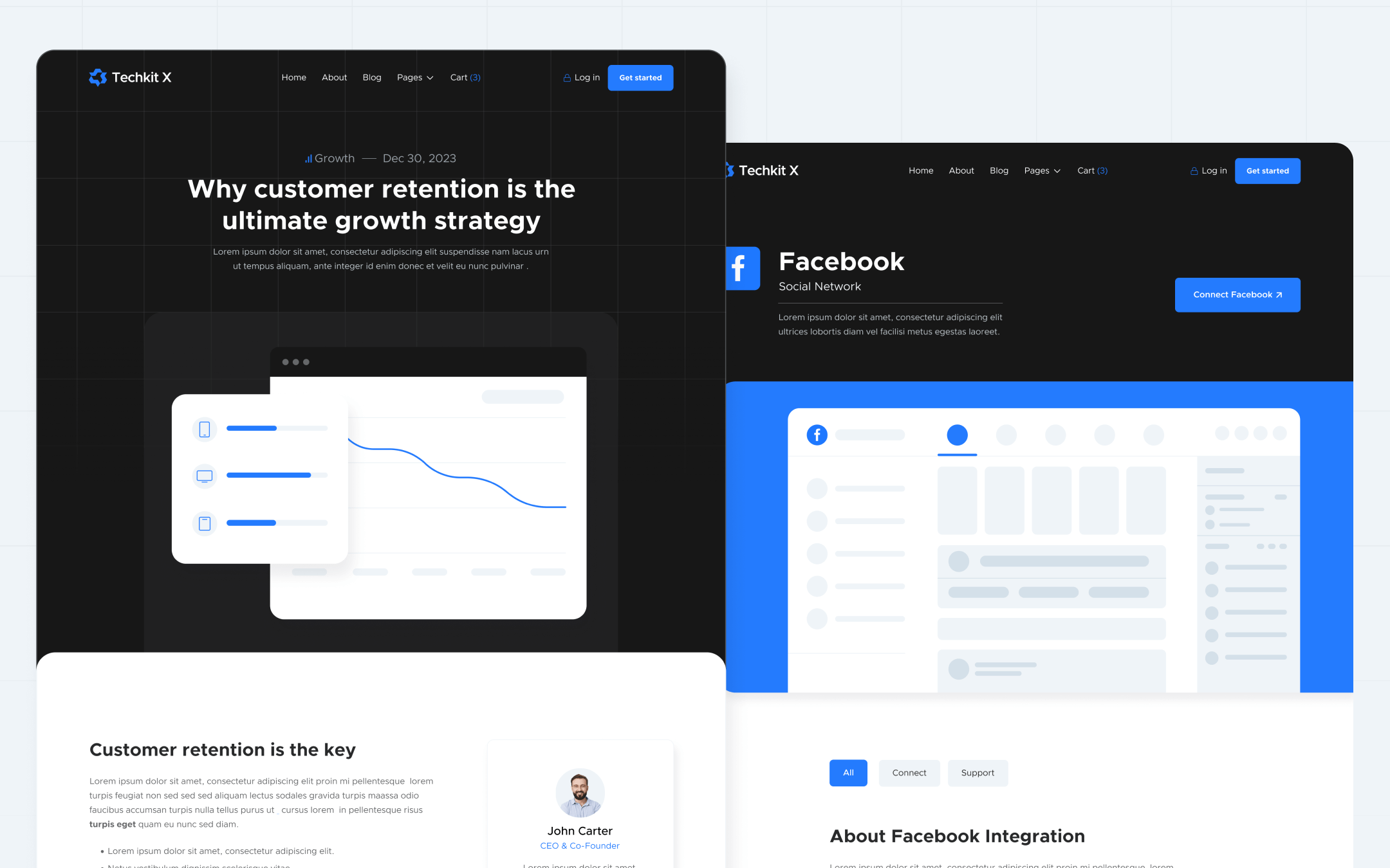 Techkit X Template para Webflow