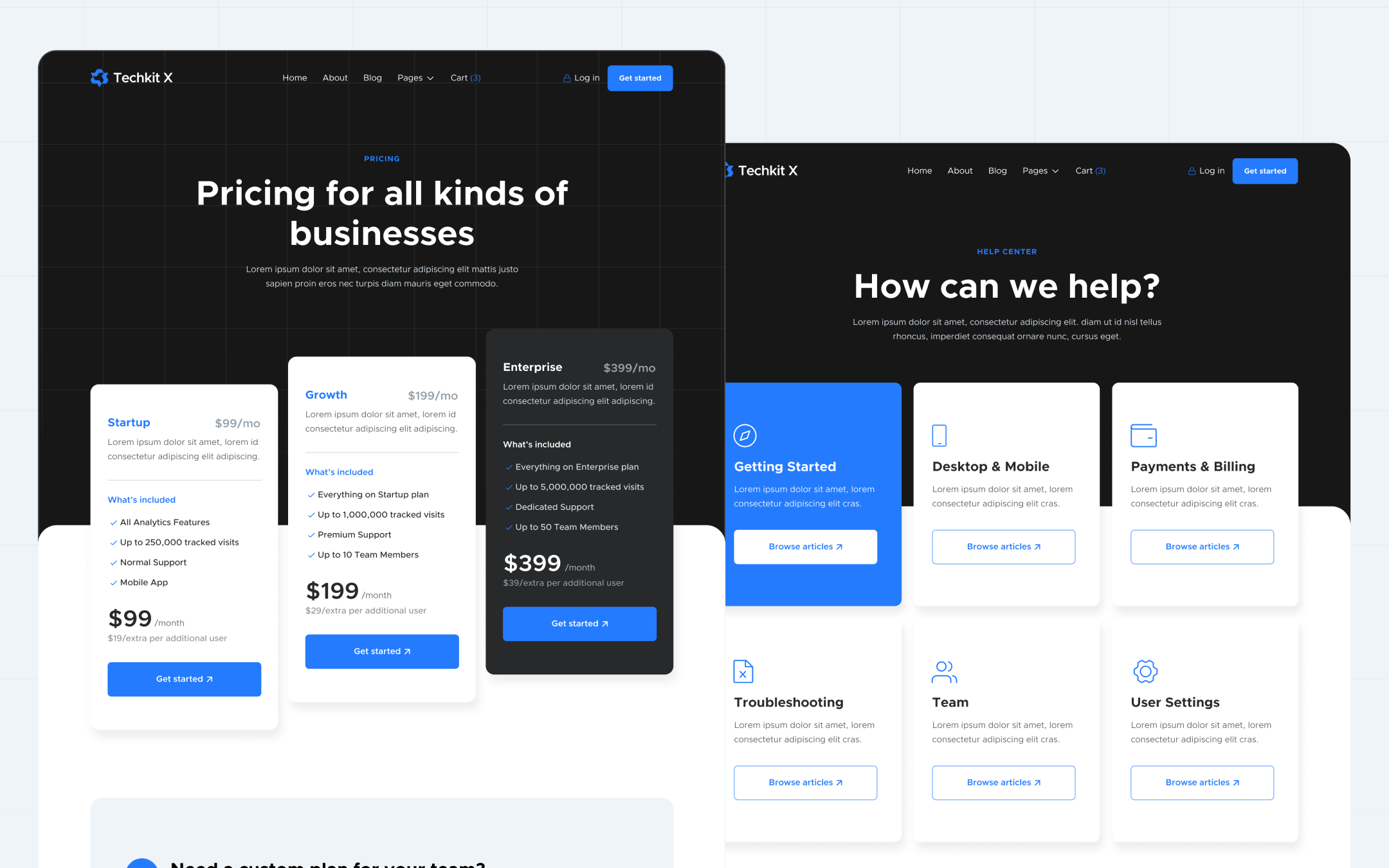 Techkit X Template para Webflow