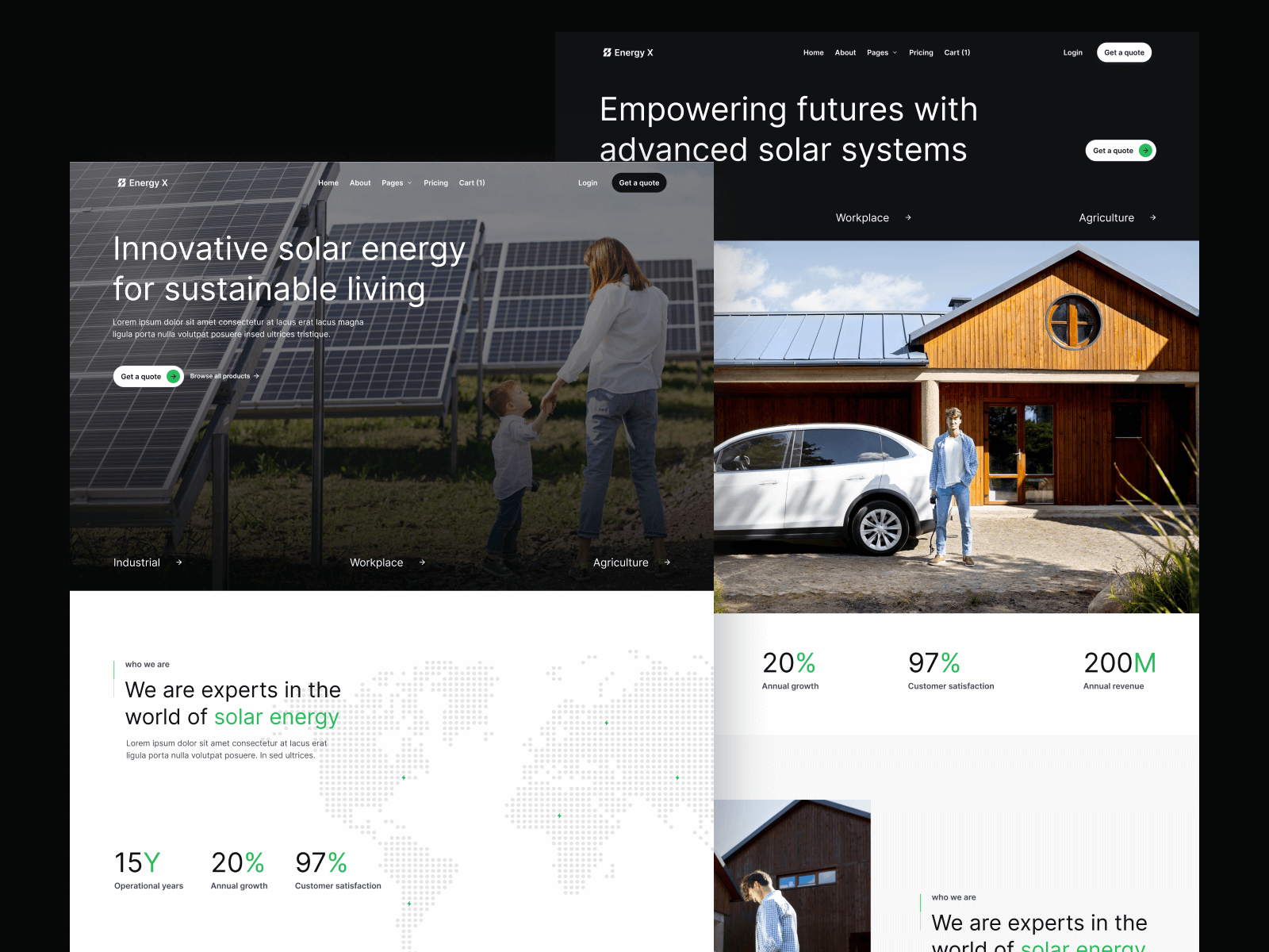 Plantilla de Energía Solar para Webflow