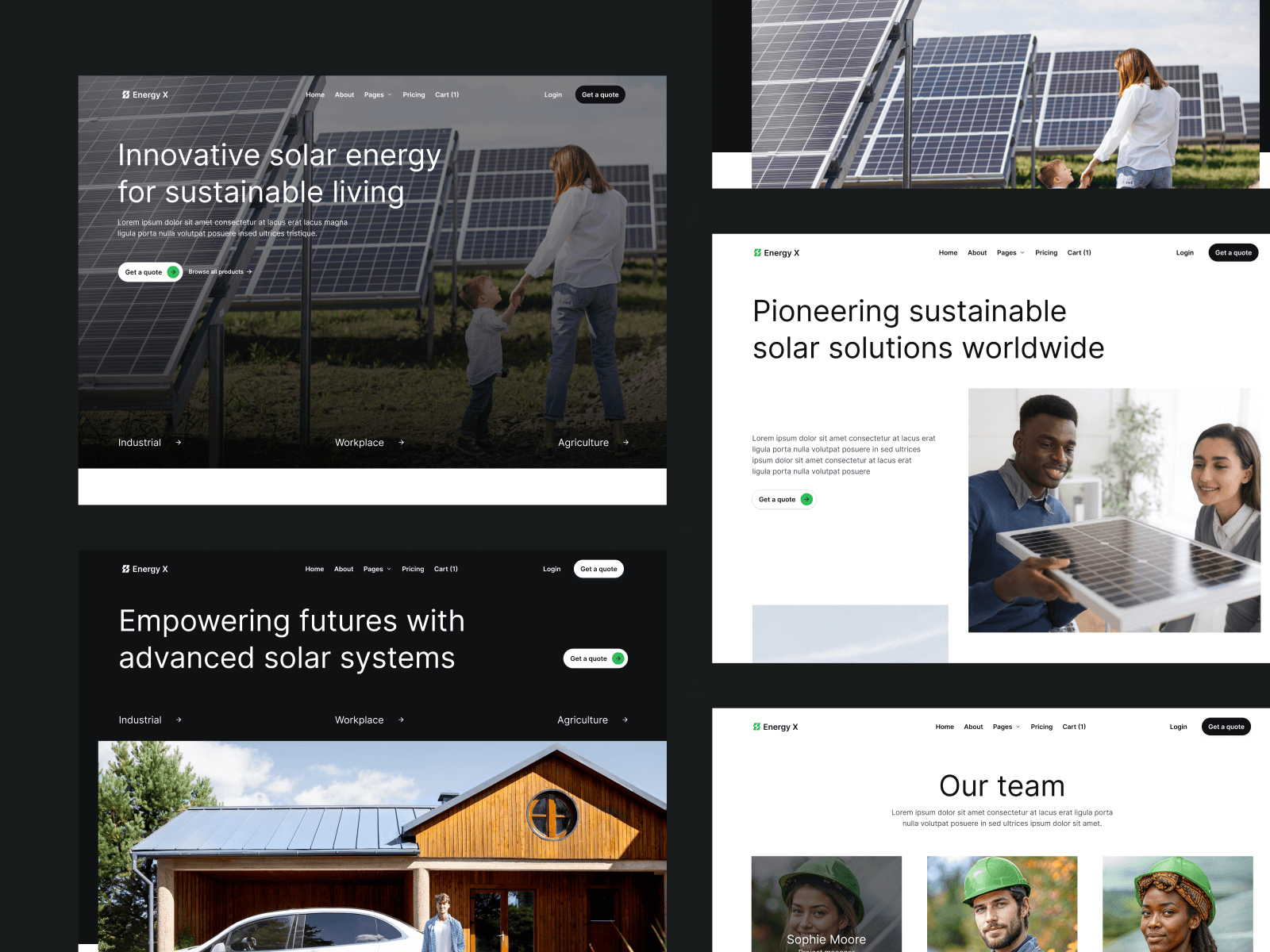 Plantilla para Webflow de Energía Solar