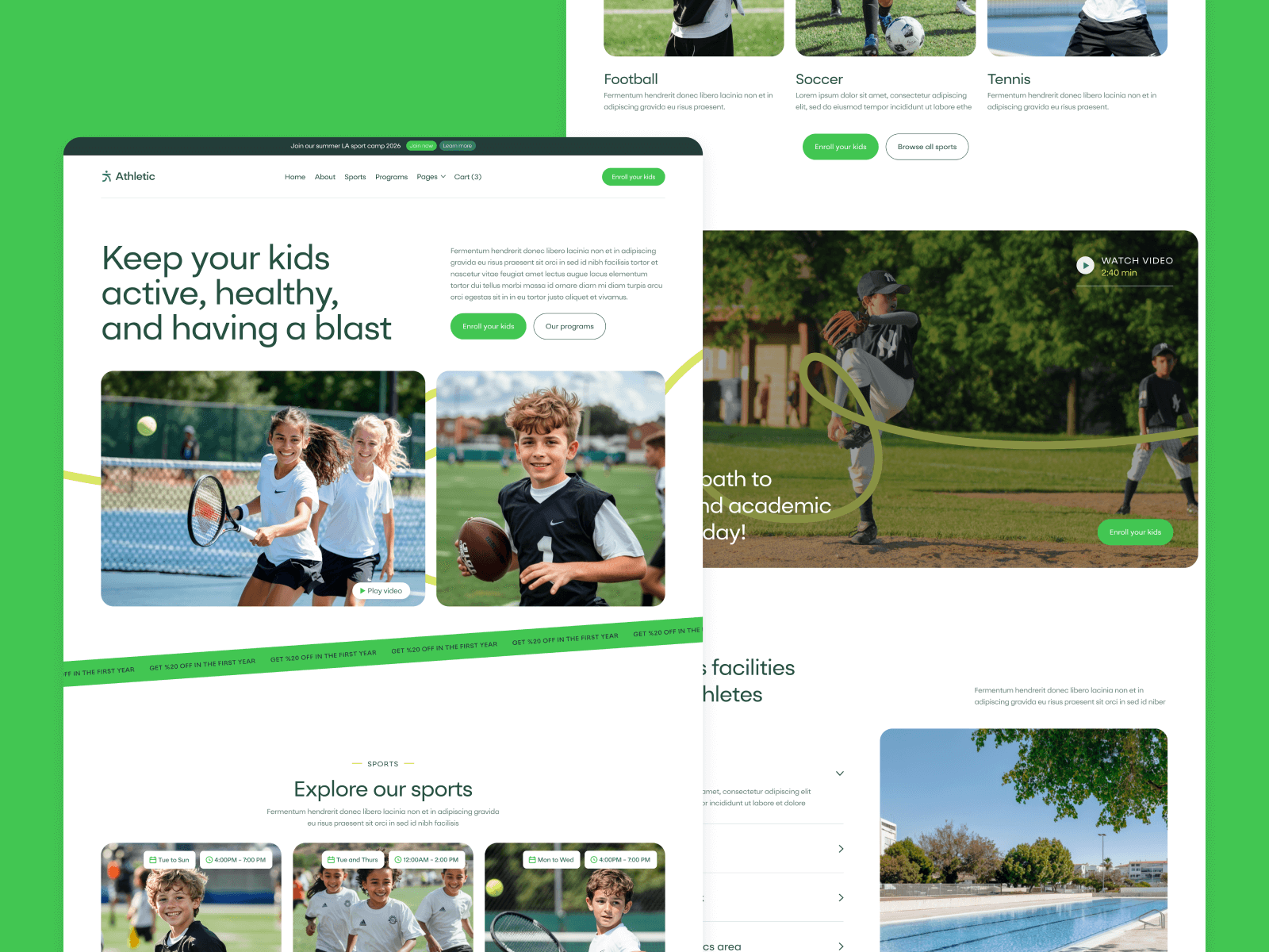 Plantilla de Entrenamiento Deportivo para Webflow