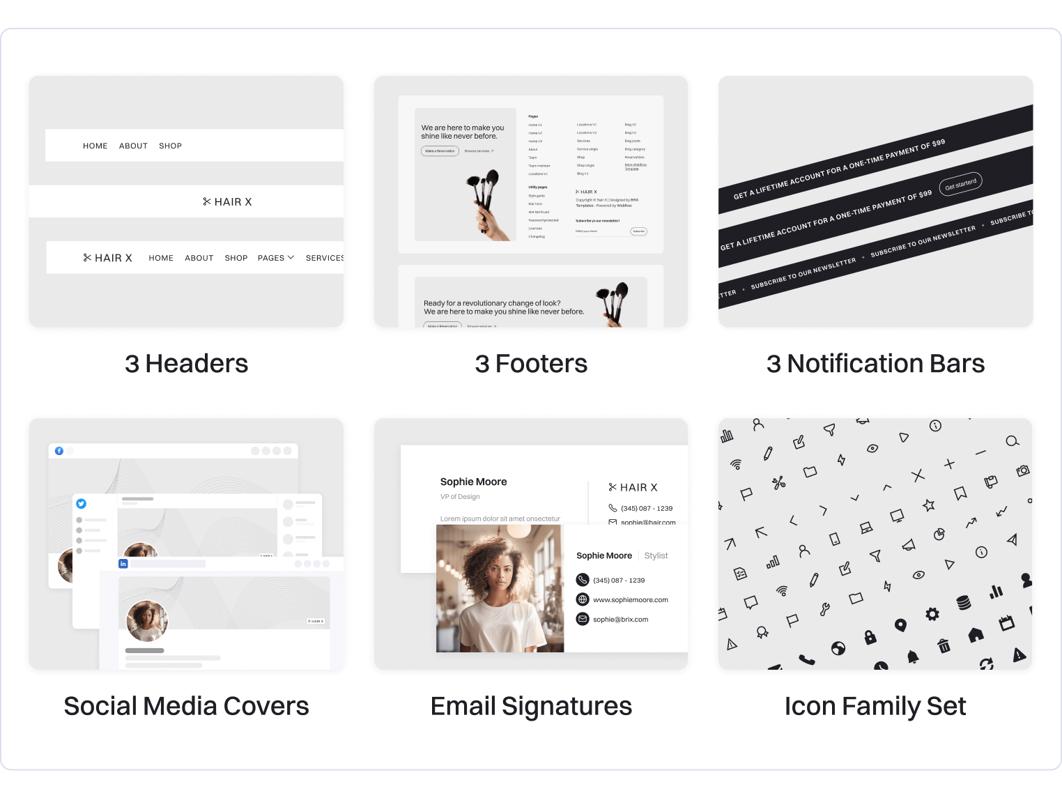 Hair X Beauty Salon Webflow Template Benefits