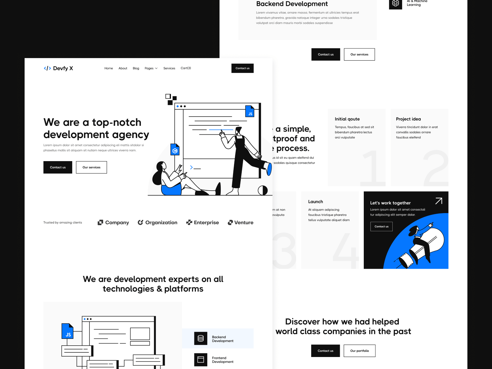 Plantilla de Estudio de Desarrollo para Webflow