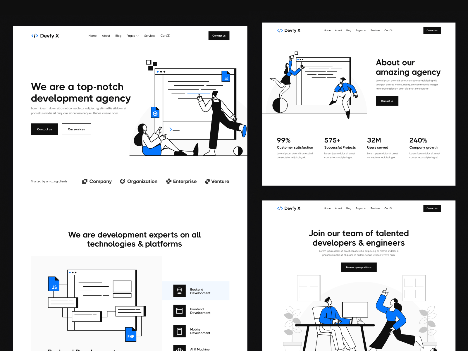 Plantilla para Webflow de Estudio de Desarrollo