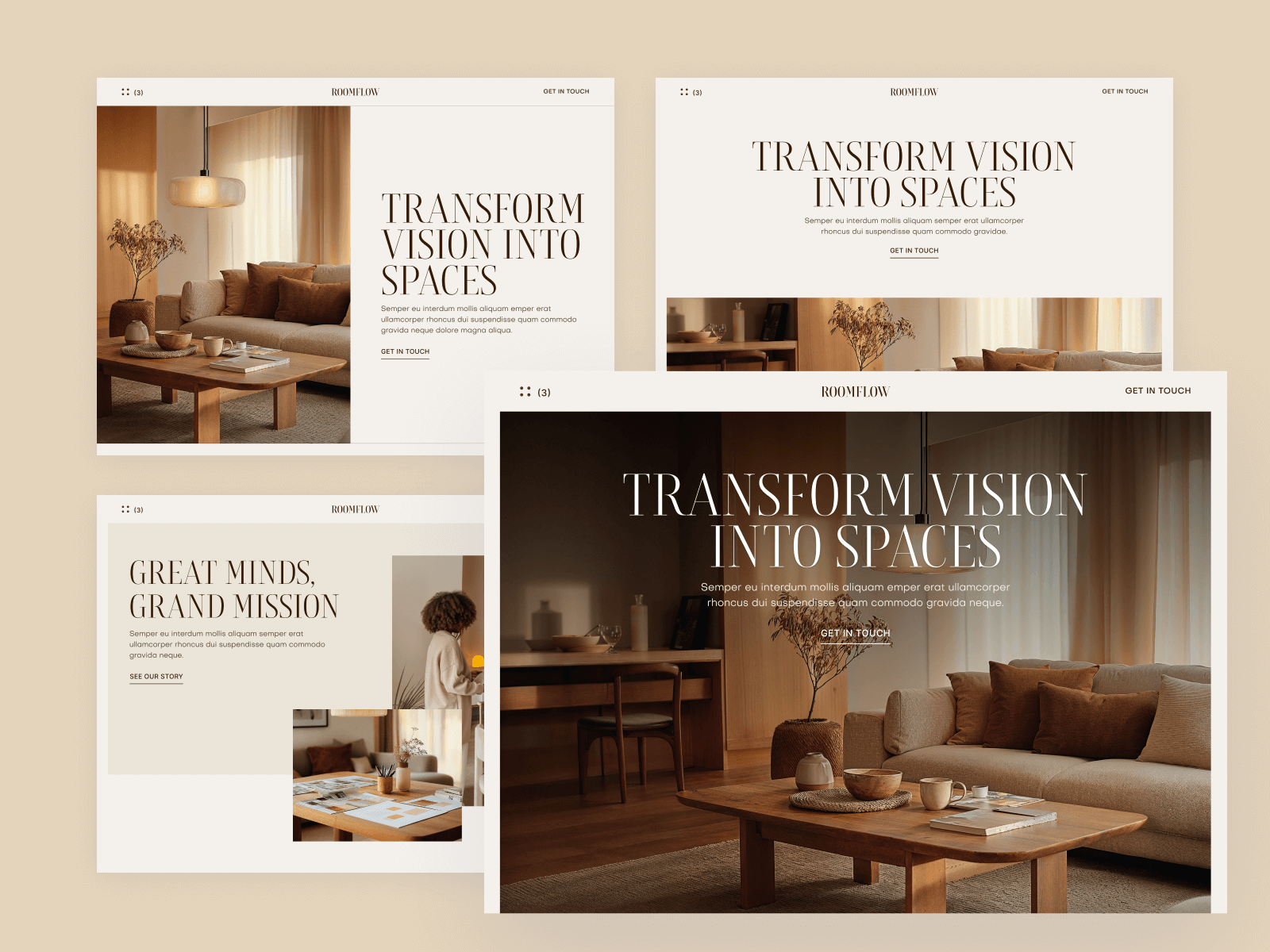 Plantilla para Webflow de Estudio de Diseño de Interiores