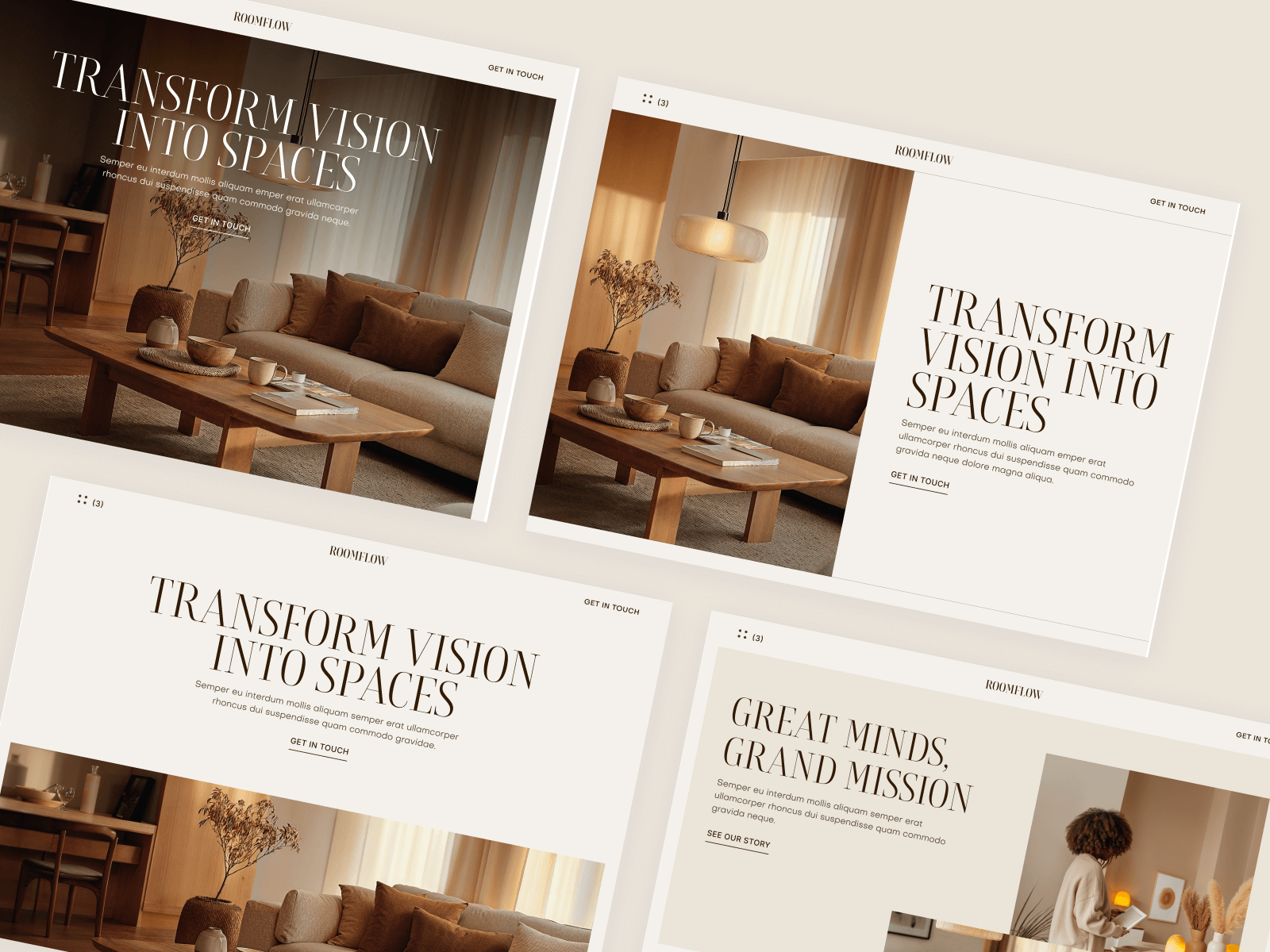 Plantilla de Diseñador de Interiores para Sitio Web en Webflow