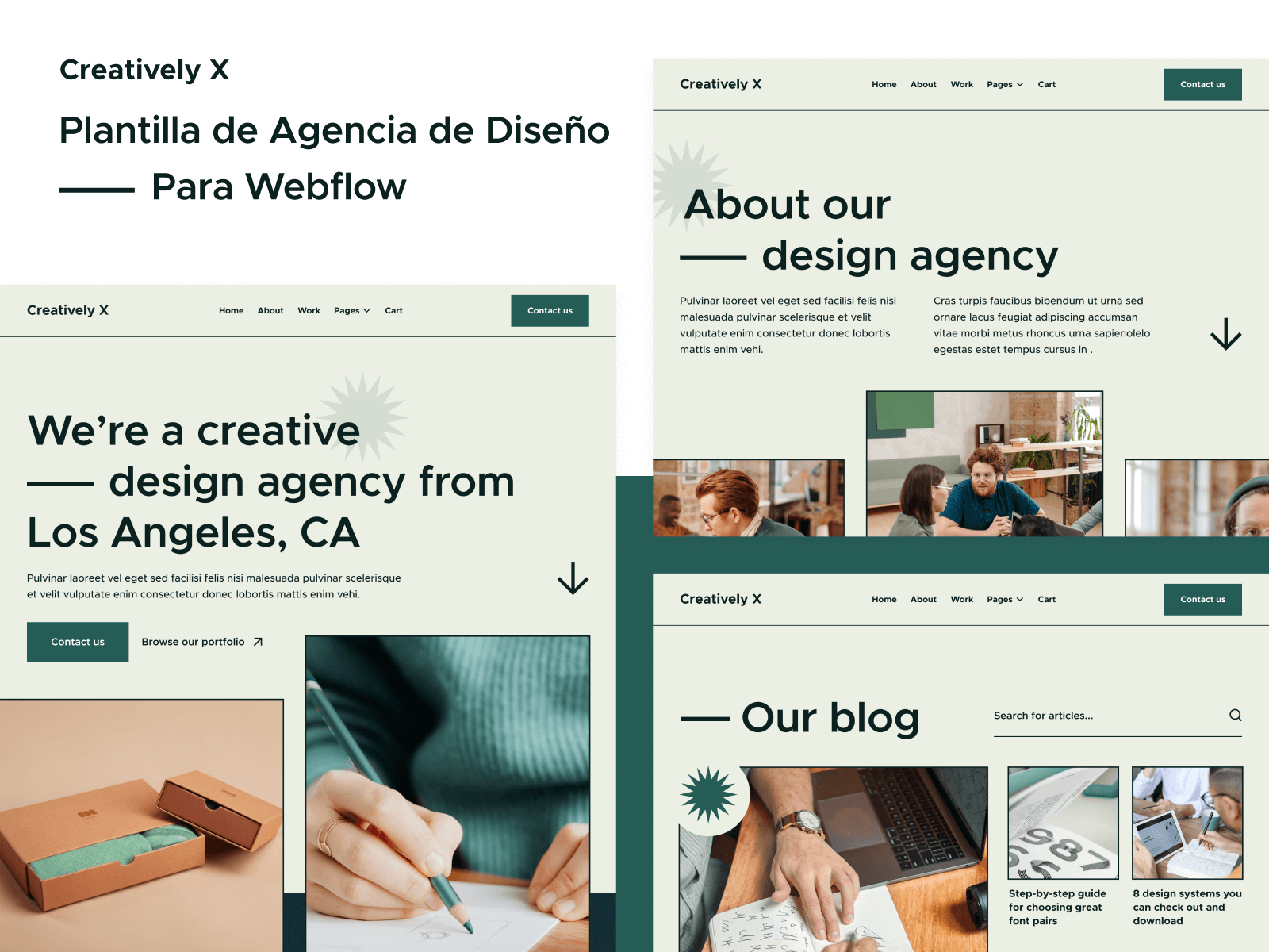 Plantilla de Agencia de Diseño para Webflow