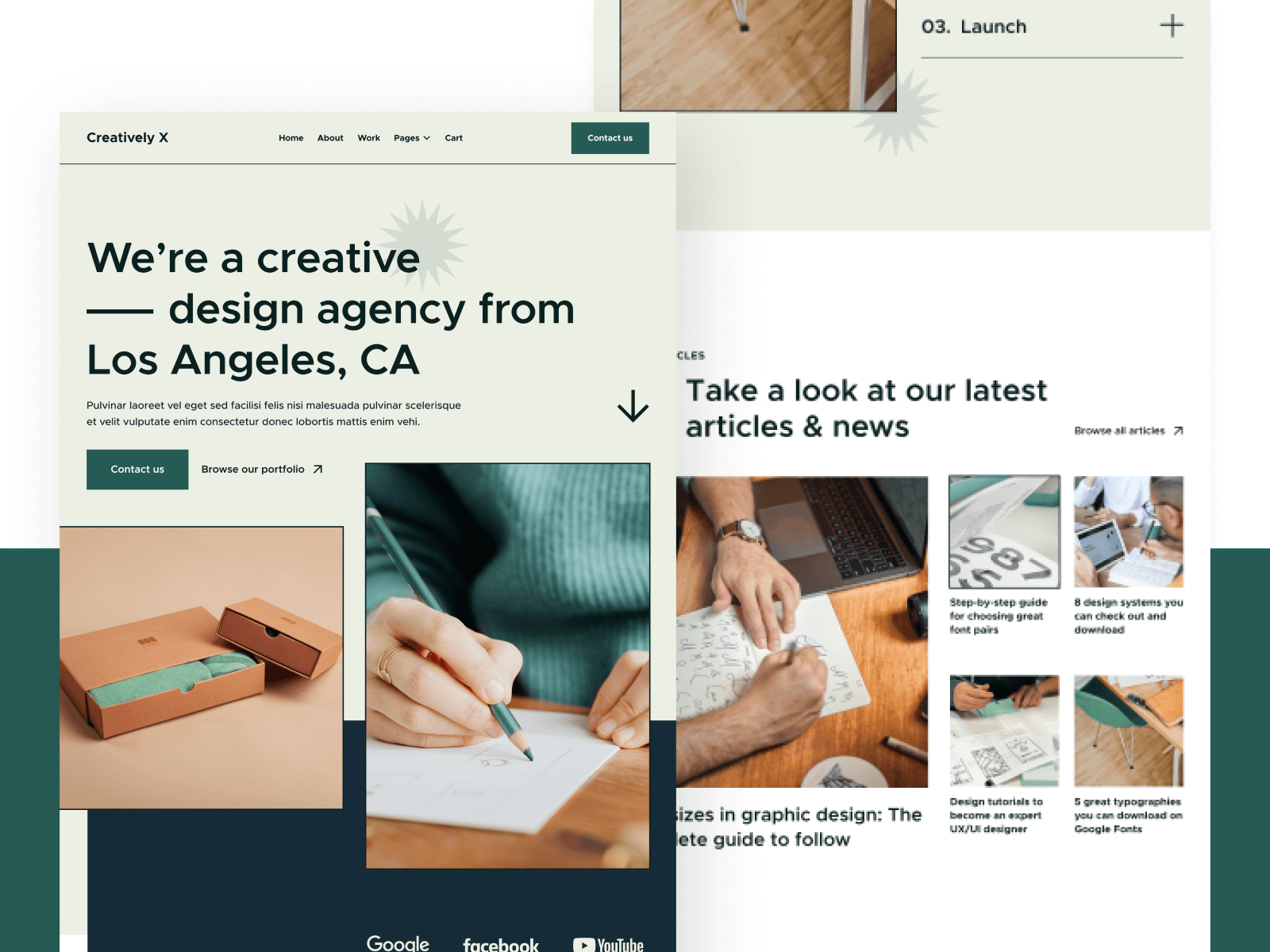 Template de Estudio de Diseño para Webflow