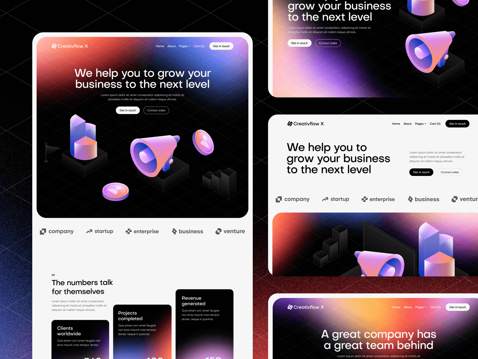 Plantilla para Webflow de Estudio de Marketing